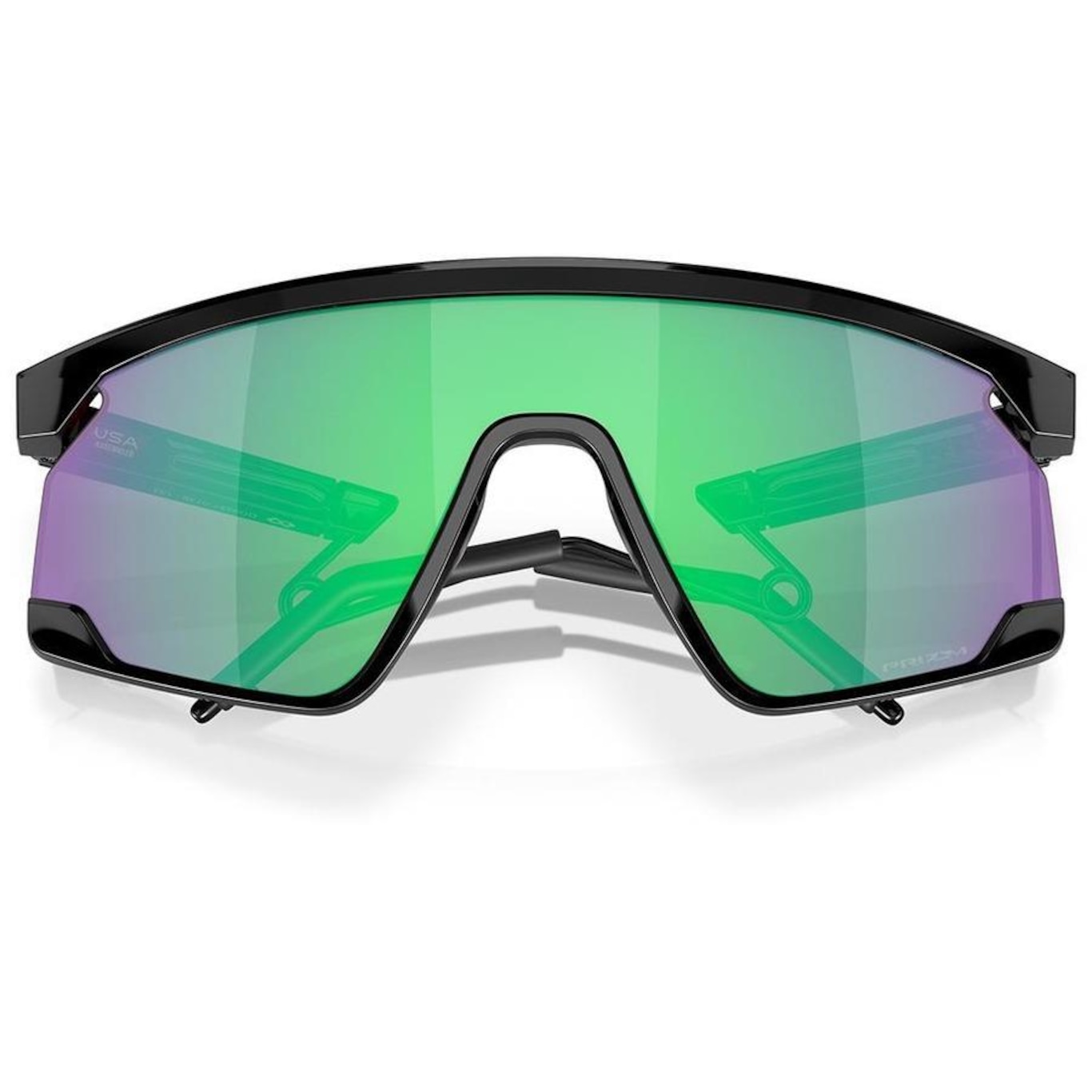 Óculos de Sol Unissex Oakley Bxtr Metal Metal Black Prizm Jade - Foto 4