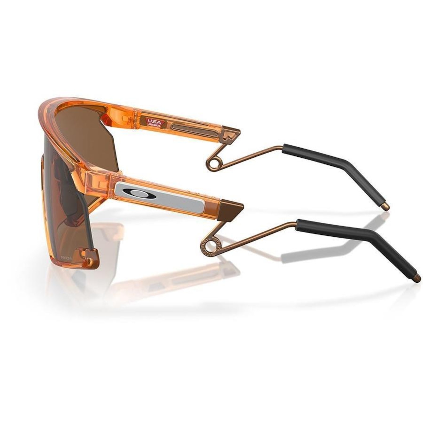 Óculos de Sol Unissex Oakley Bxtr Metal Transparent Ginger 1039 - Foto 2