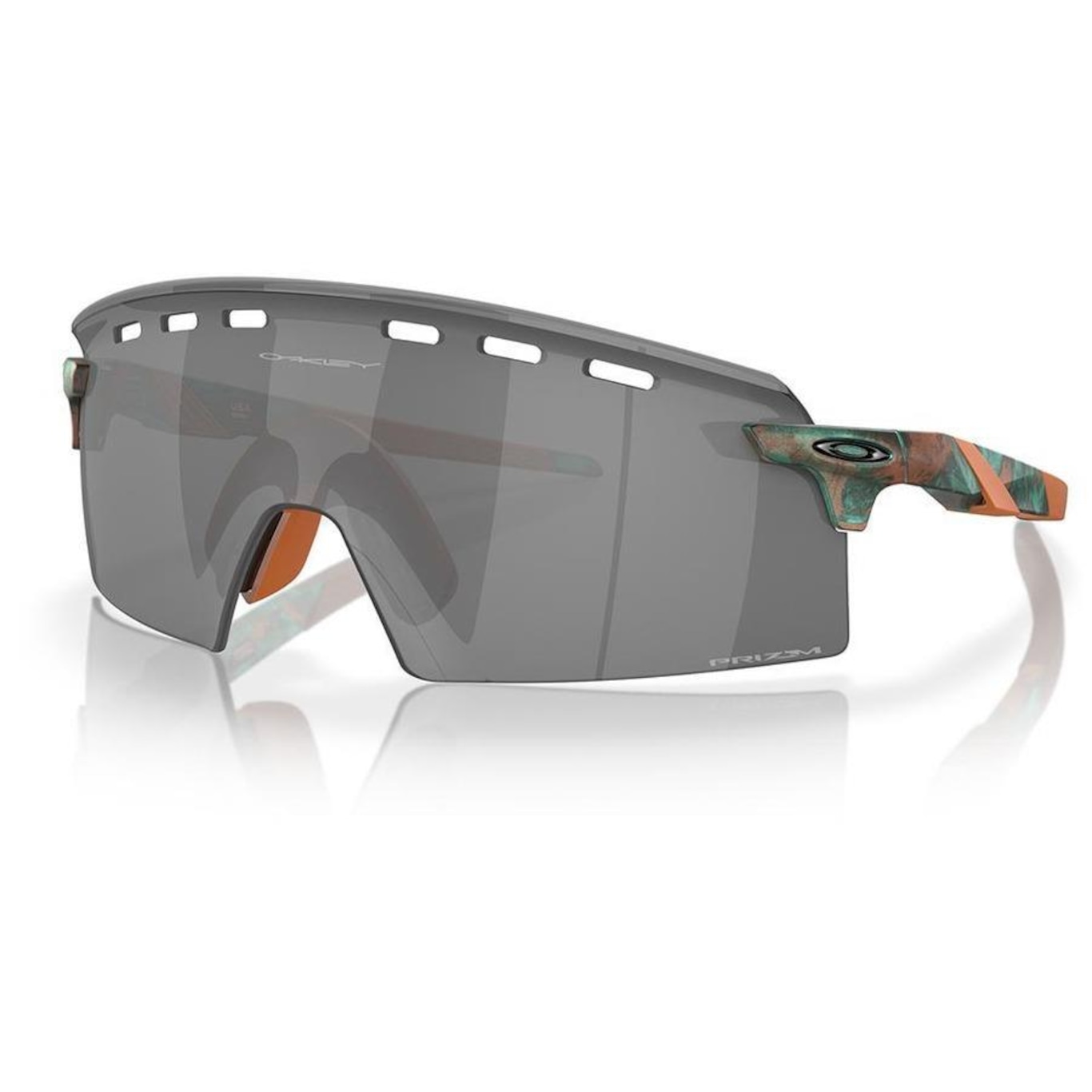 Óculos de Sol Unissex Oakley Encoder Matte Copper Patina Prizm Black - Foto 1