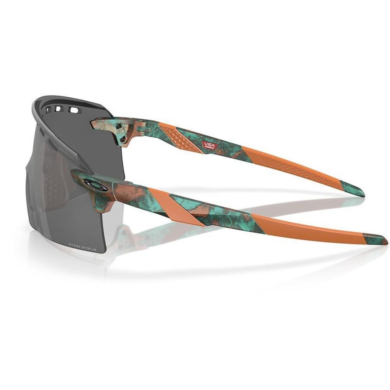 Óculos de Sol Unissex Oakley Encoder Matte Copper Patina Prizm Black - Foto 3