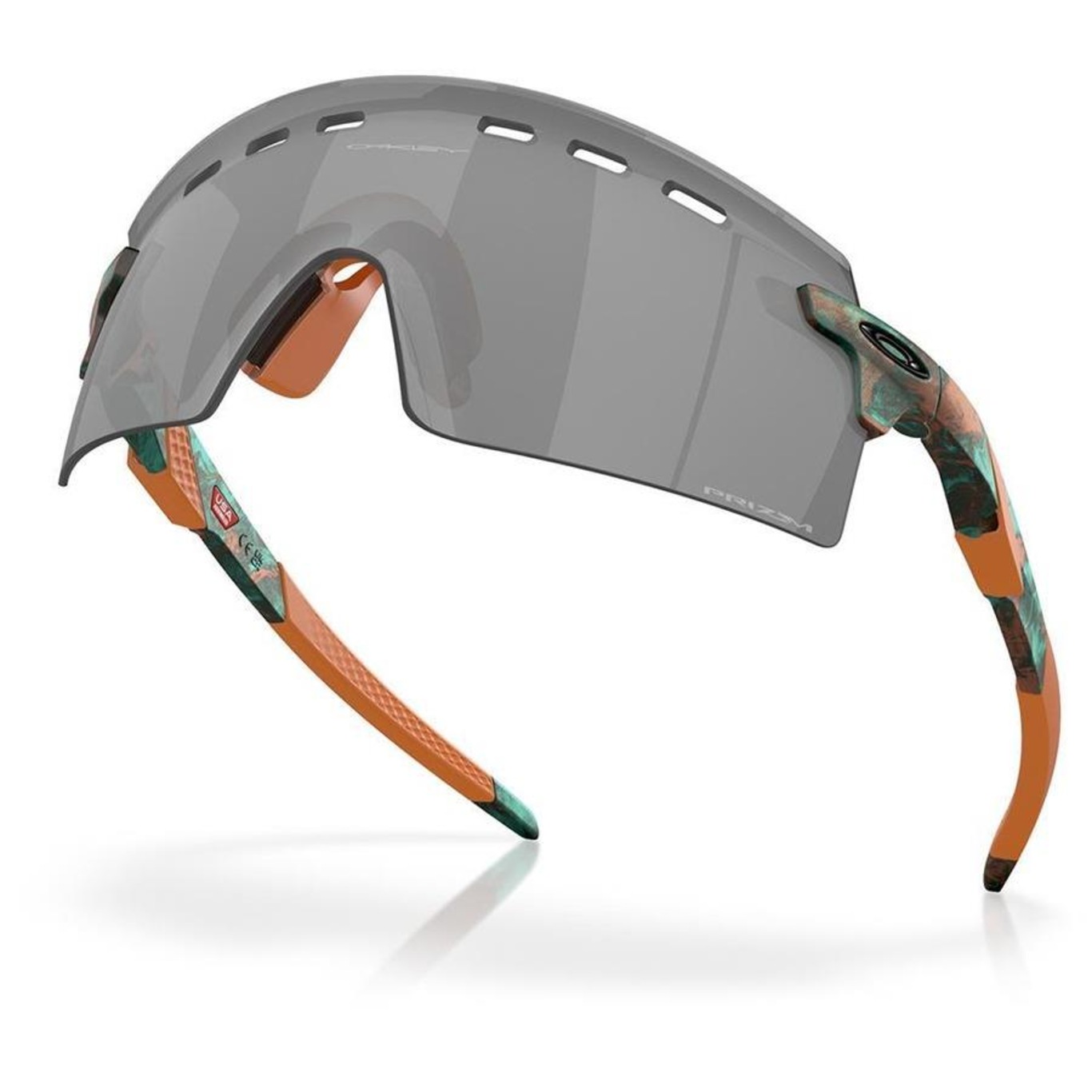 Óculos de Sol Unissex Oakley Encoder Matte Copper Patina Prizm Black - Foto 5