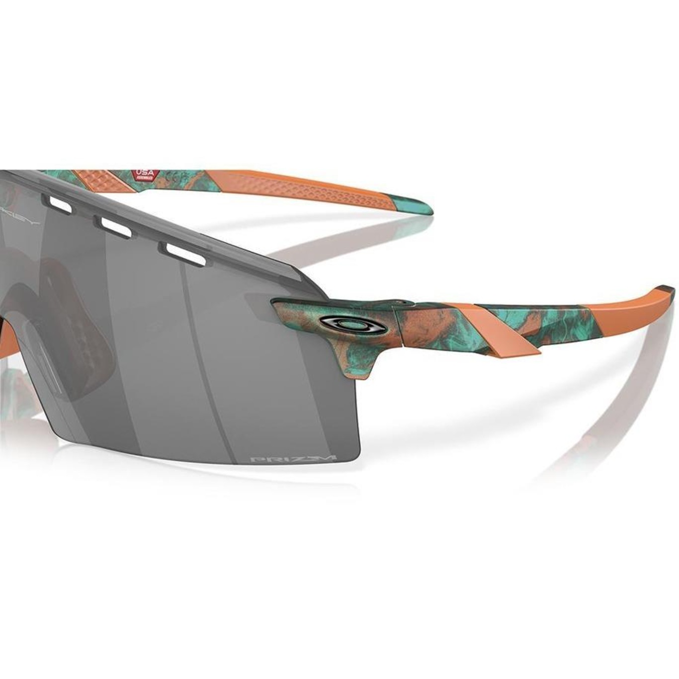 Óculos de Sol Unissex Oakley Encoder Matte Copper Patina Prizm Black - Foto 6