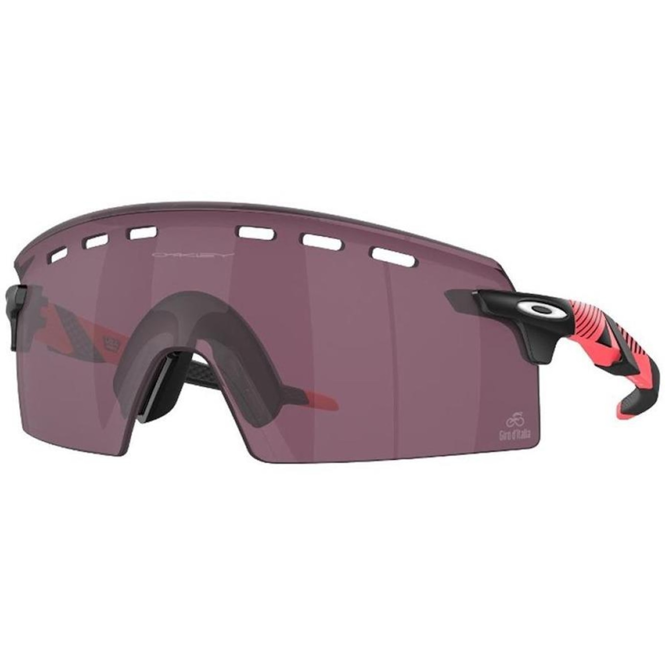 Óculos de Sol Unissex Oakley Encoder Pink Stripes Prizm Road Black - Foto 1