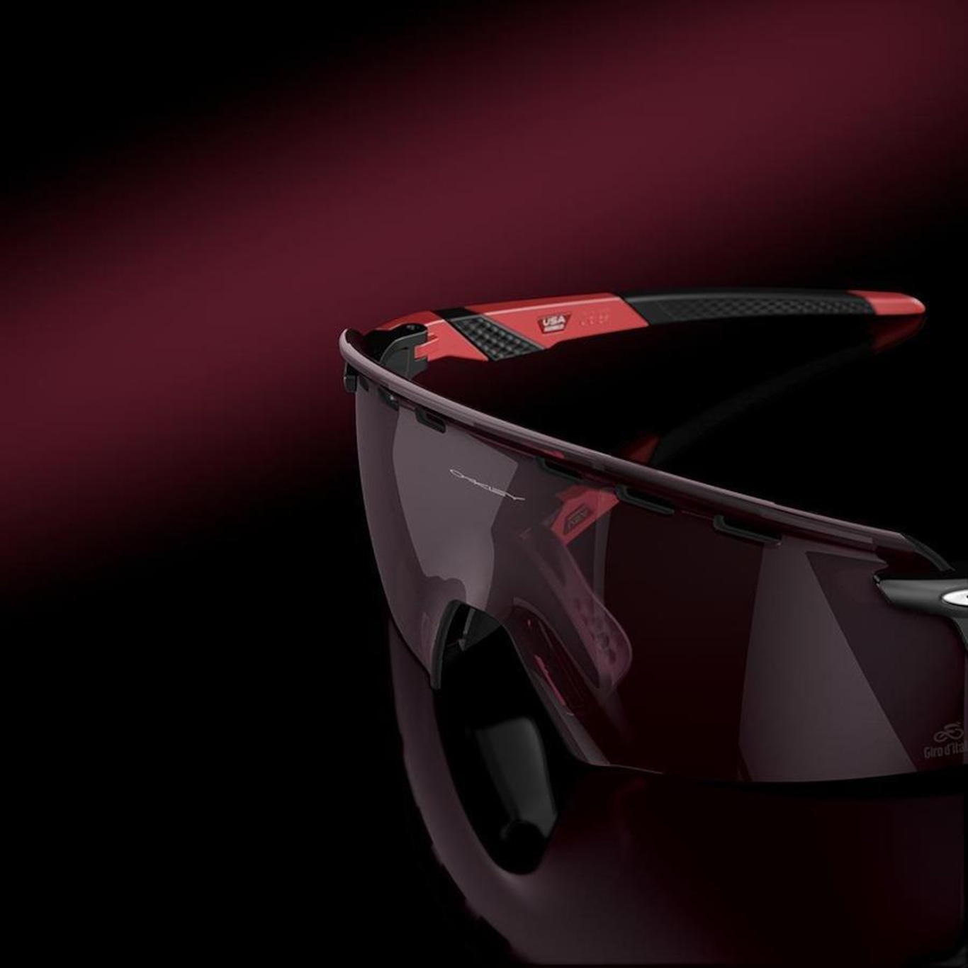 Óculos de Sol Unissex Oakley Encoder Pink Stripes Prizm Road Black - Foto 3