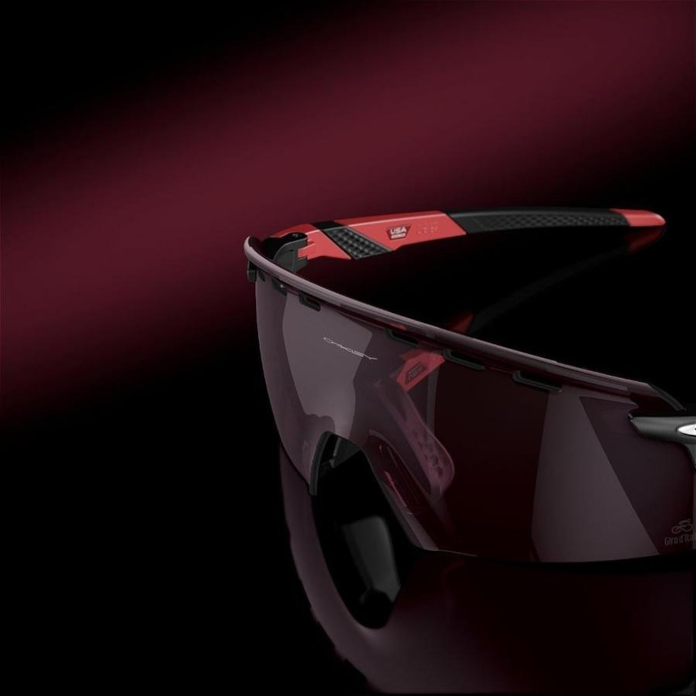 Óculos de Sol Unissex Oakley Encoder Pink Stripes Prizm Road Black - Foto 6