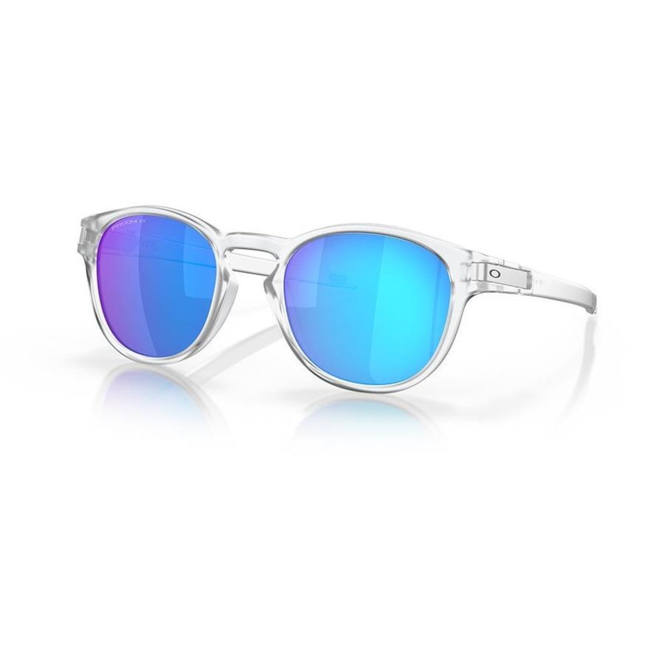 Óculos de Sol Unissex Oakley Latch Matte Clear 6553 - Foto 1