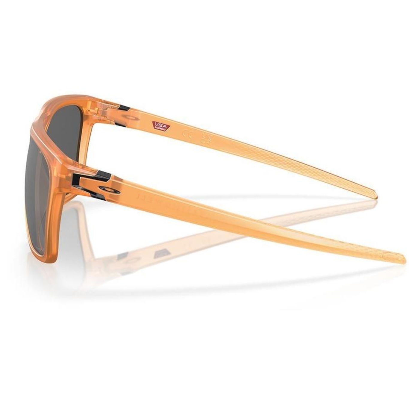 Óculos de Sol Unissex Oakley Leffingwell Matte Transparent Ginger 57 - Foto 3