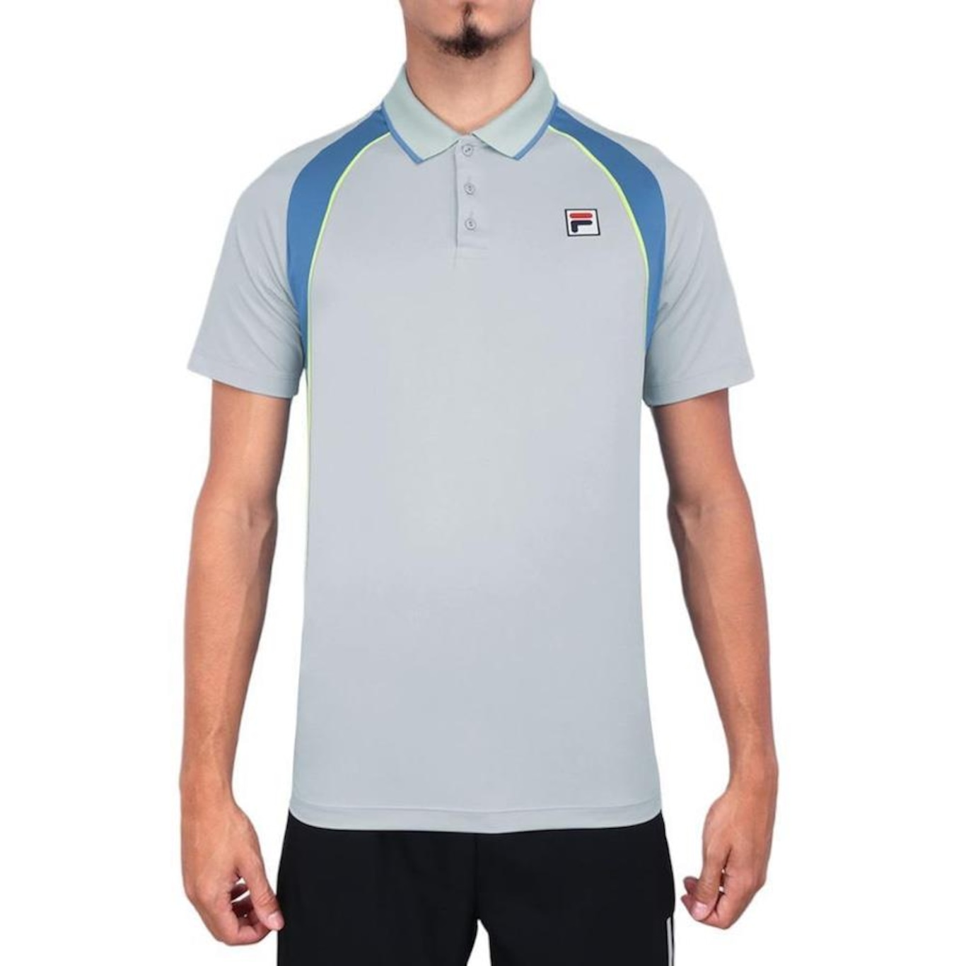 Camisa Polo Fila Backspin Short Sleeve - Masculina - Foto 1