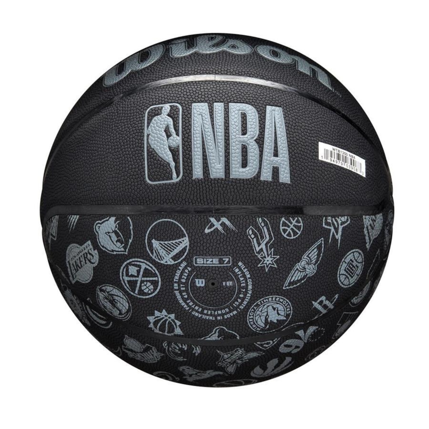 Bola de Basquete Nba All Team Black #7 510 - 567G Wilson - Foto 6