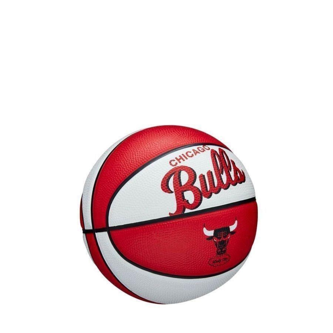 Mini Bola de Basquete Wilson Nba Retro Hi Bulls - Foto 2