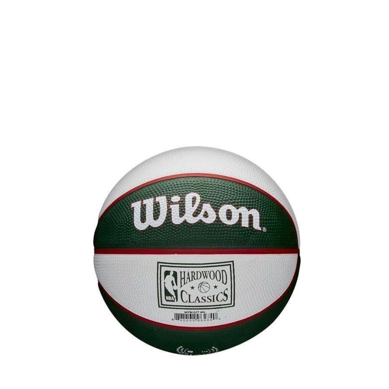 Mini Bola de Basquete Wilson Nba Retro Bucks - Foto 2