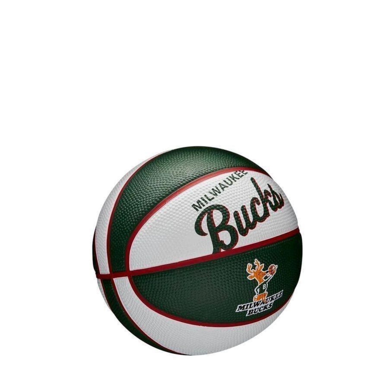 Mini Bola de Basquete Wilson Nba Retro Bucks - Foto 4