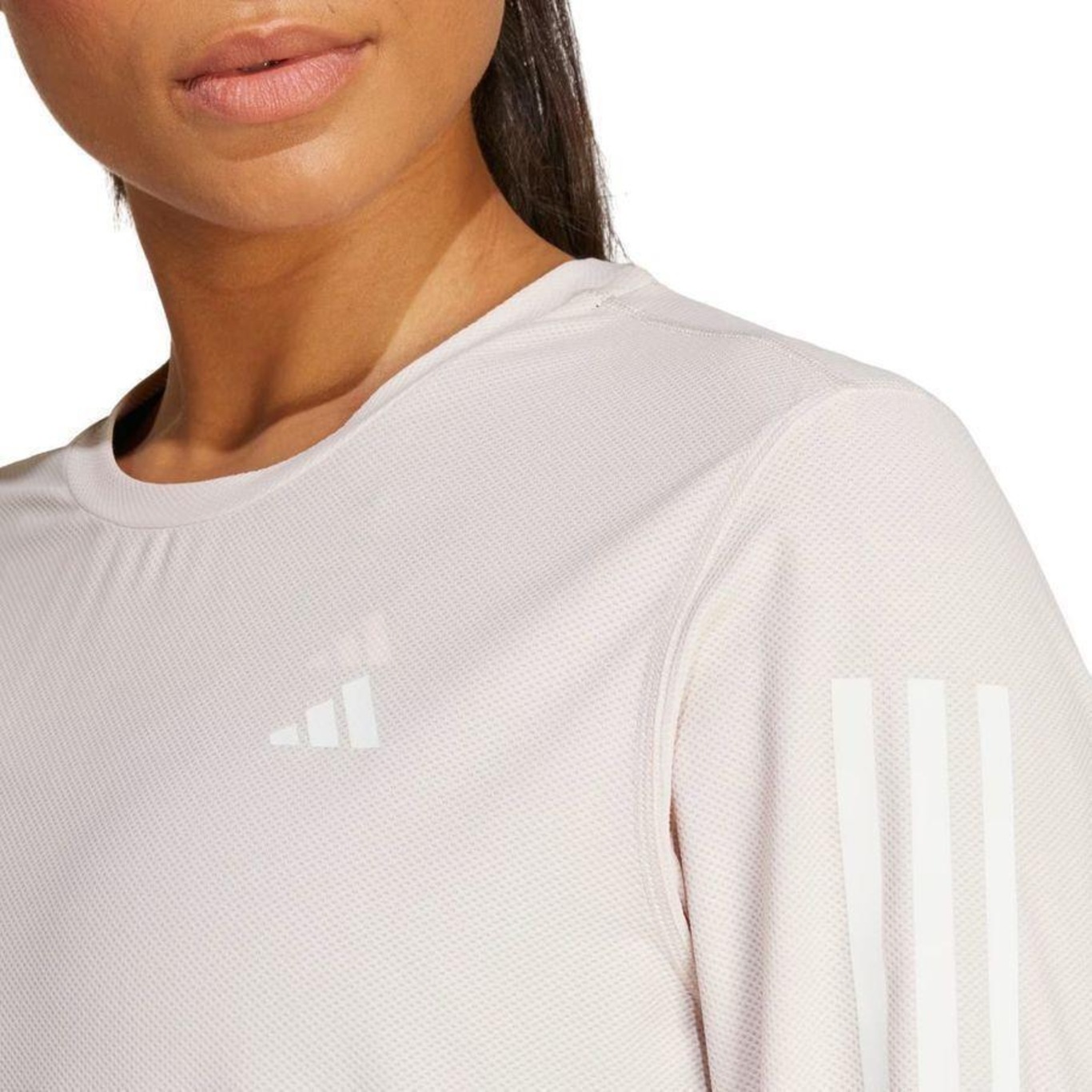 Camiseta Manga Longa adidas Own The Run - Feminina - Foto 6