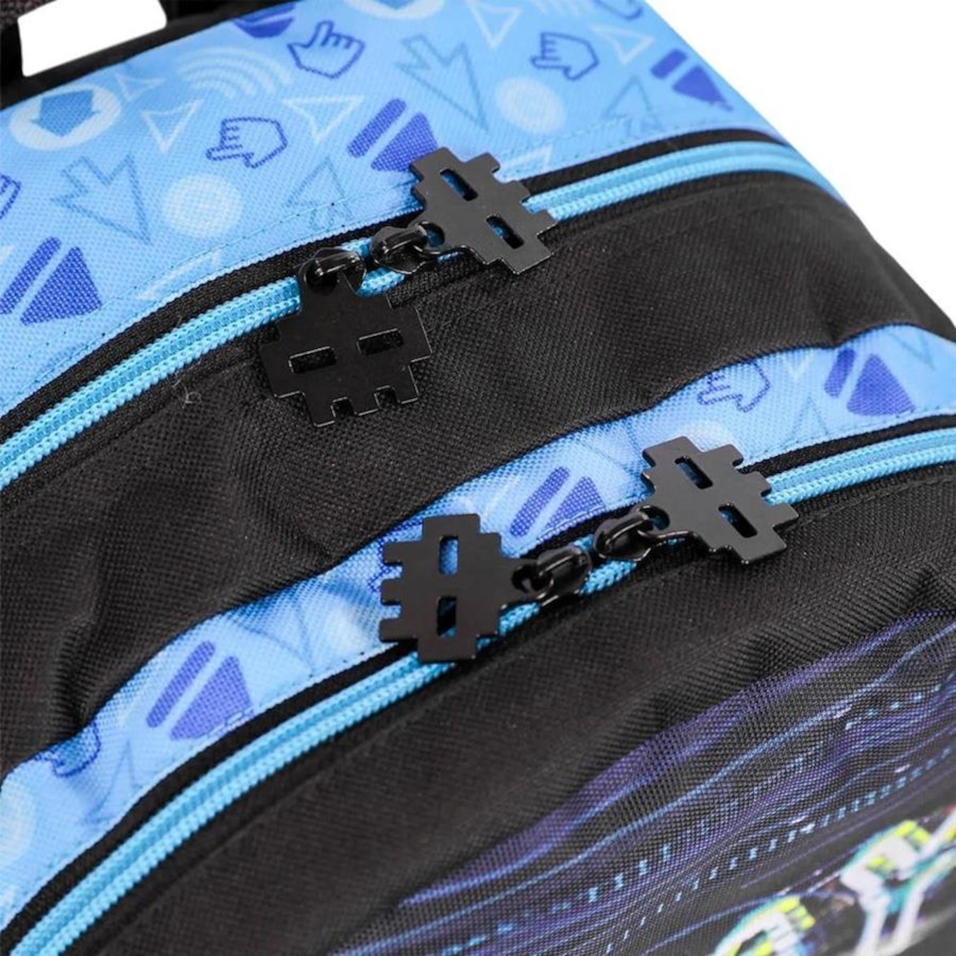 Mochila Sestini Escolar X Start Grande Azul e Preto - Foto 6