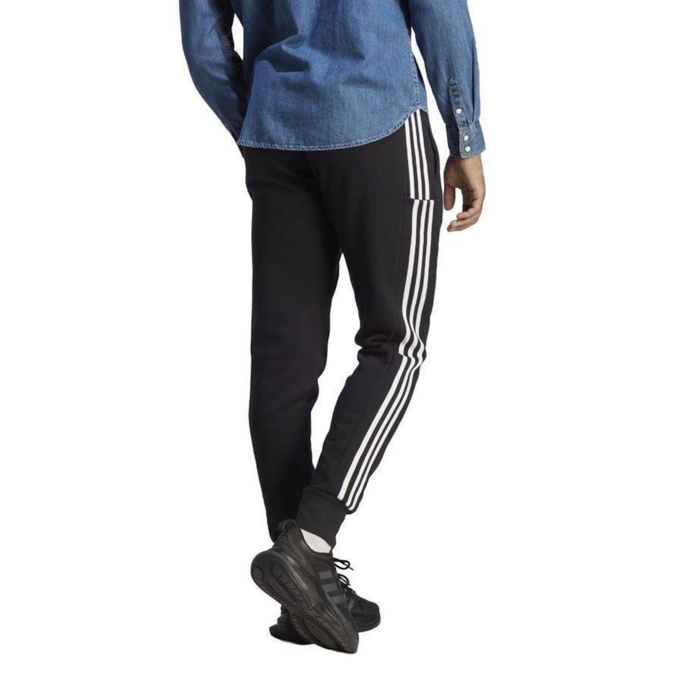 Calça adidas Jogger Essentials 3-Stripes - Masculina - Foto 3