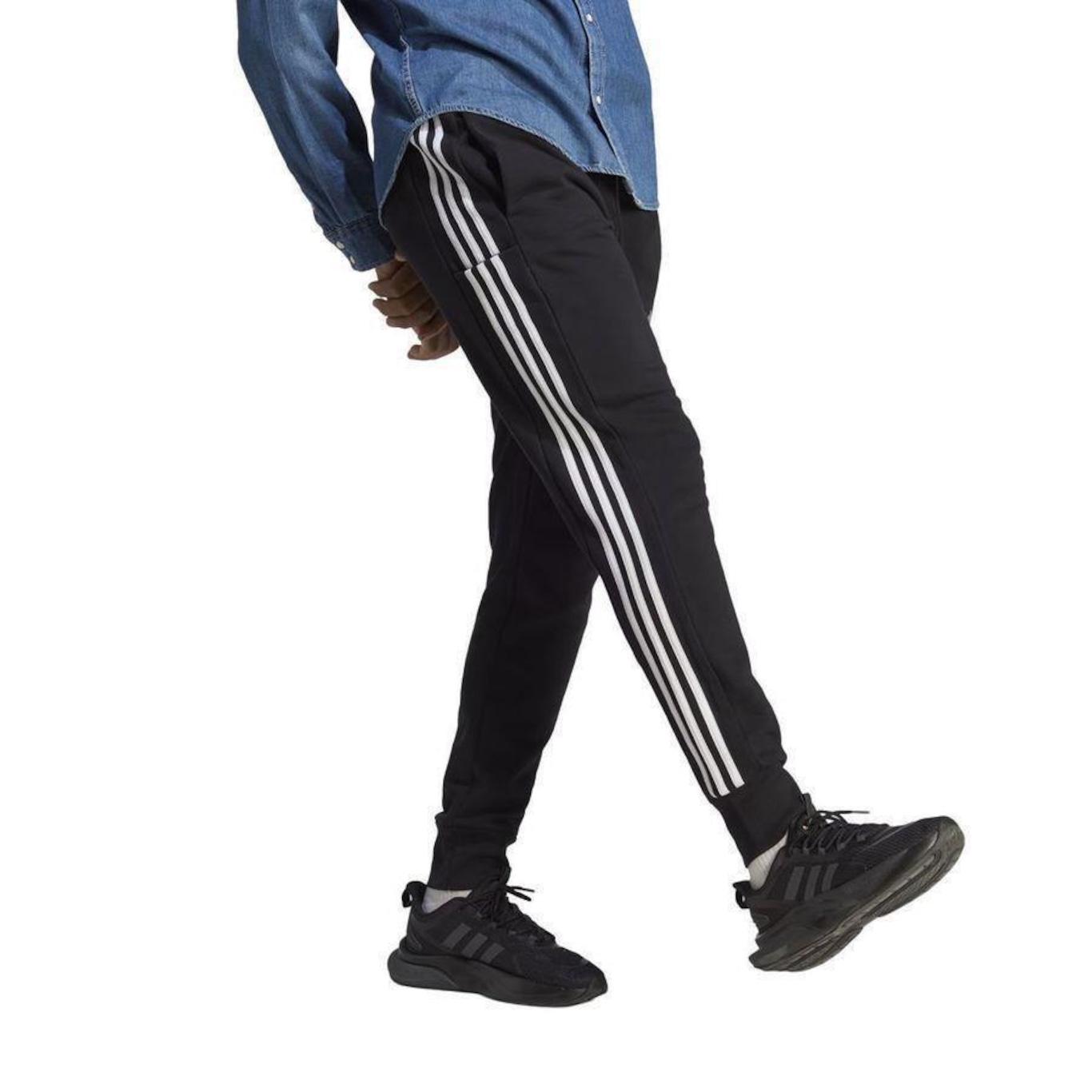 Calça adidas Jogger Essentials 3-Stripes - Masculina - Foto 4