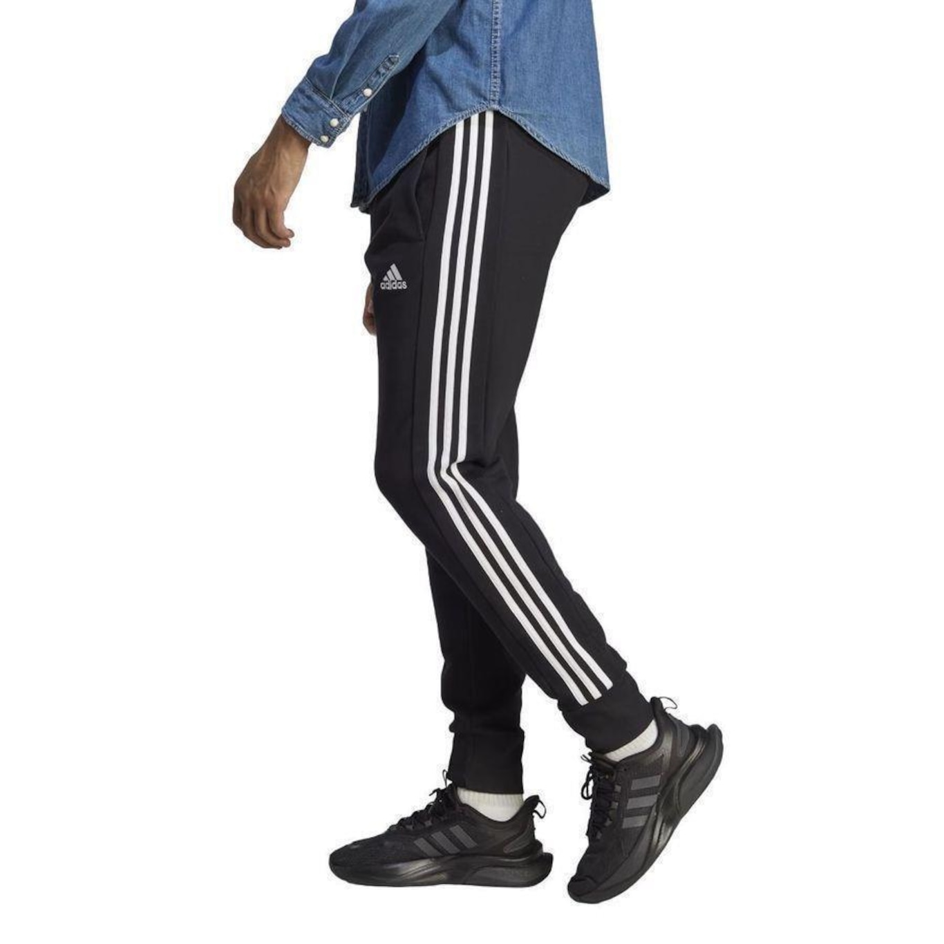 Calça adidas Jogger Essentials 3-Stripes - Masculina - Foto 5