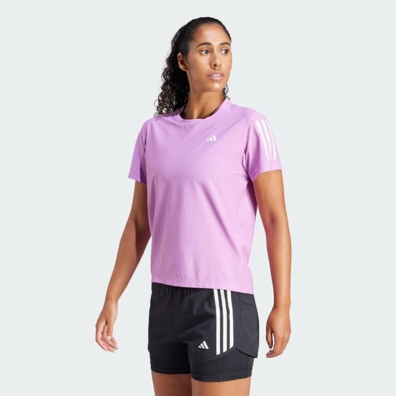 Camiseta adidas Own The Run Base - Feminina - Foto 2