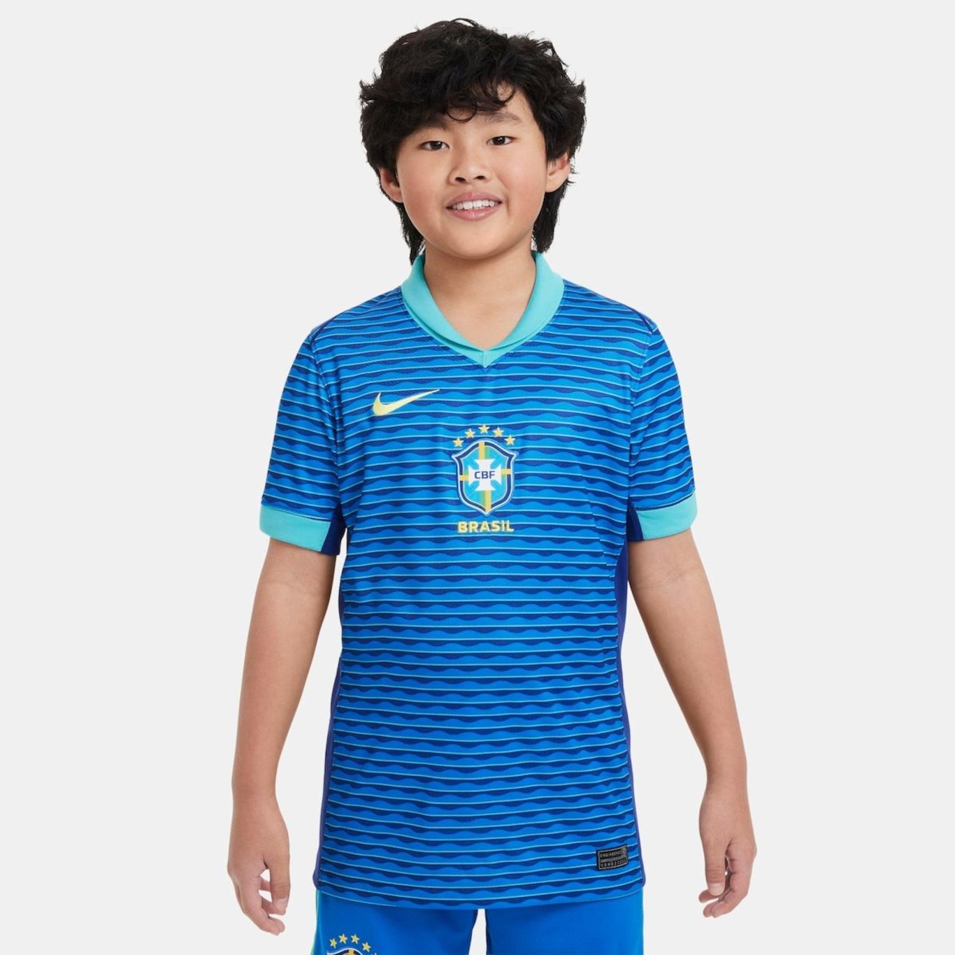 Camisa Nike Brasil II 2023/25 Torcedor Pro Masculina - Azul