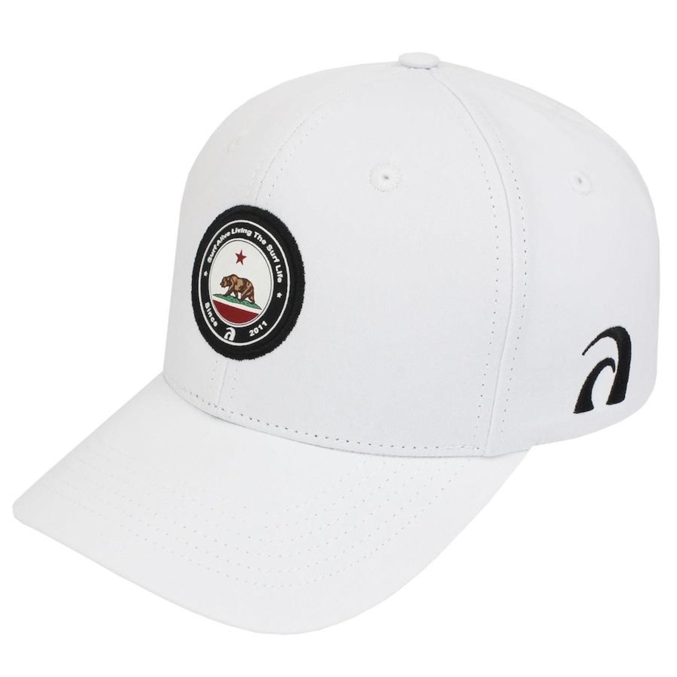 Boné Aba Curva Surf Alive California Republic - Snapback - Aduto - Foto 1