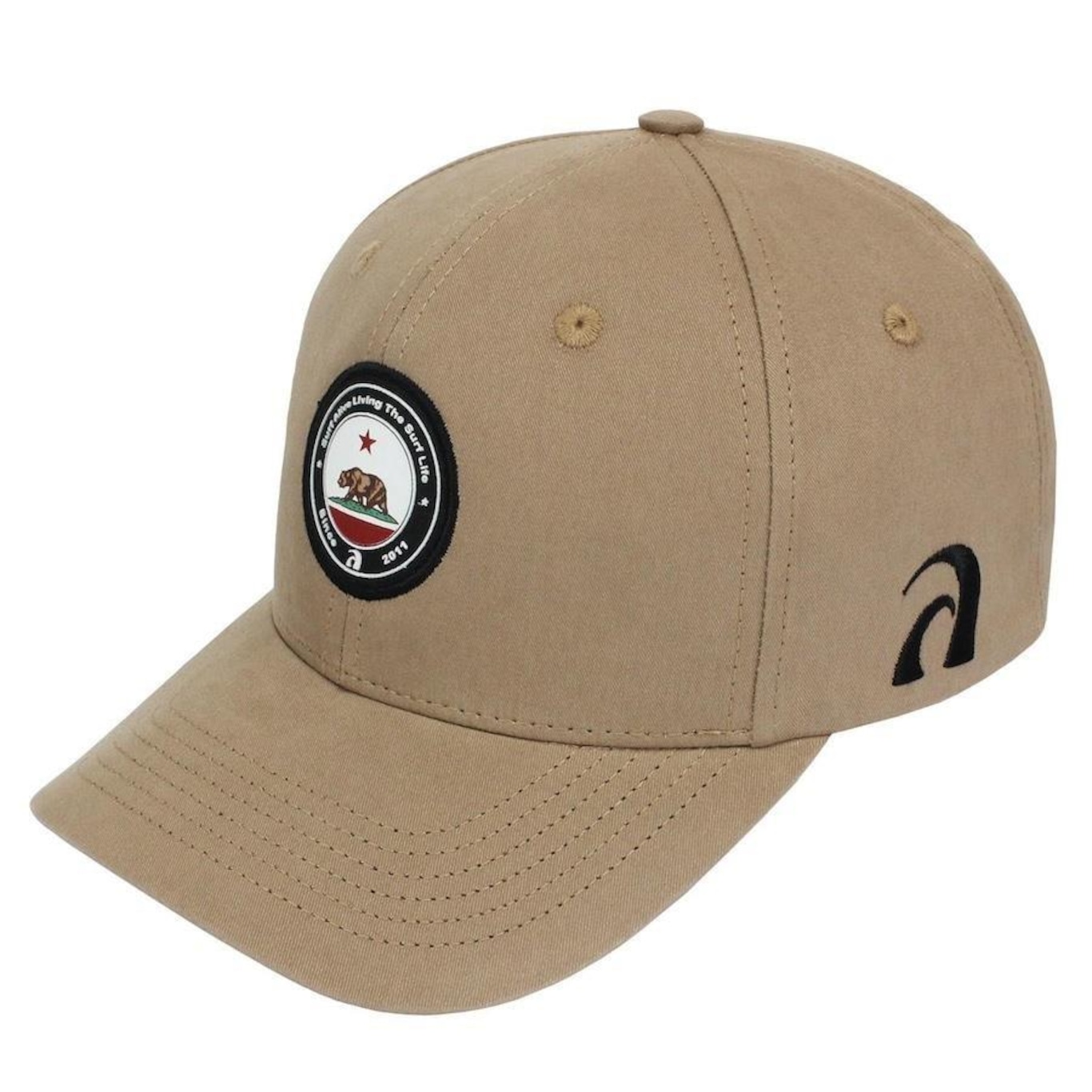 Boné Aba Curva Surf Alive California Republic - Snapback - Aduto - Foto 1