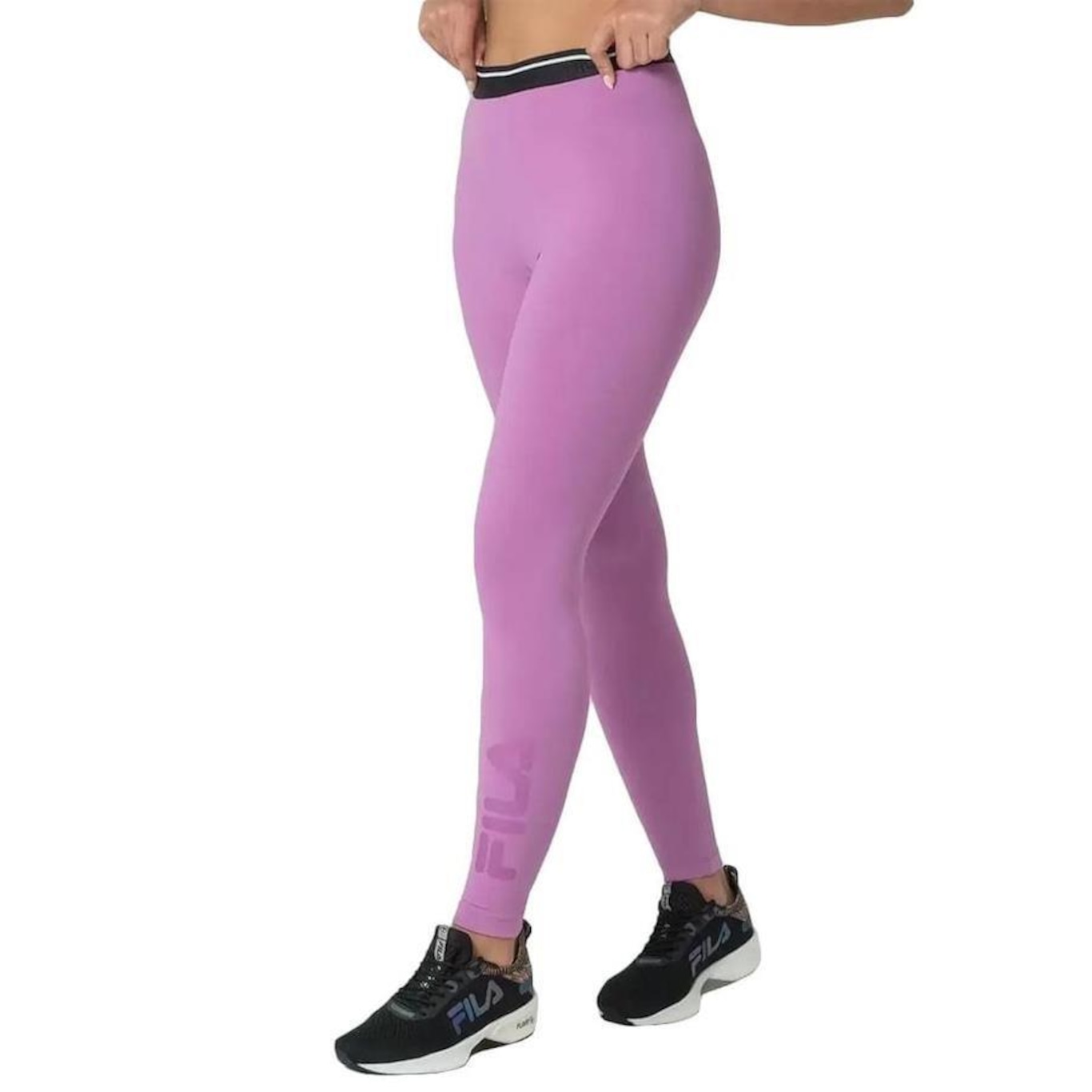 Calça Legging Fila Train Elastic II - Feminina - Foto 1