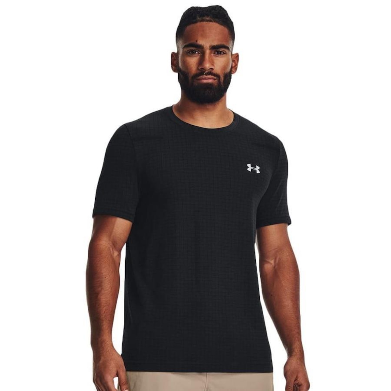 Camiseta Under Armour Seamless Grid - Masculina - Foto 2