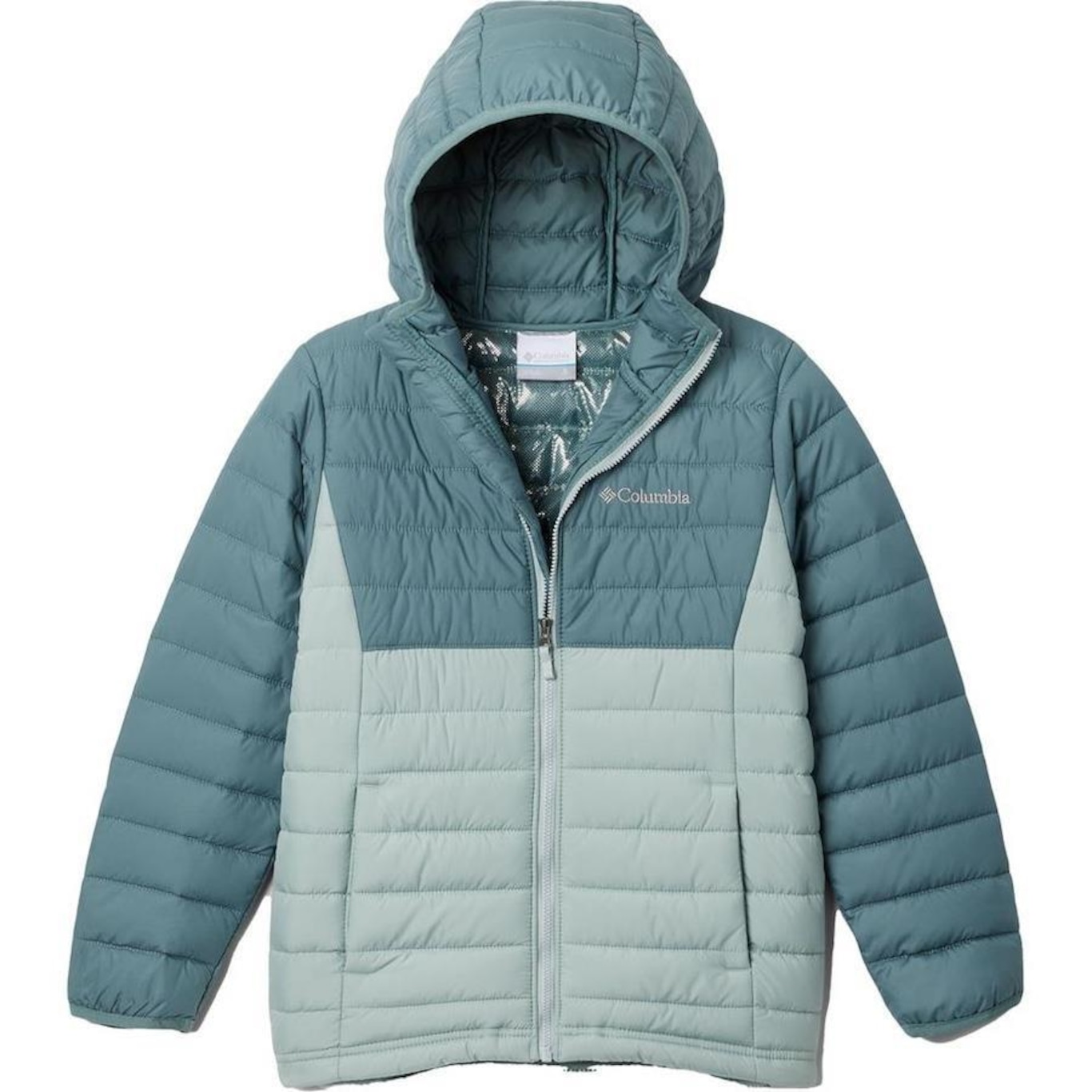 Jaqueta Columbia Powder Lite Hooded Infantil - Foto 1