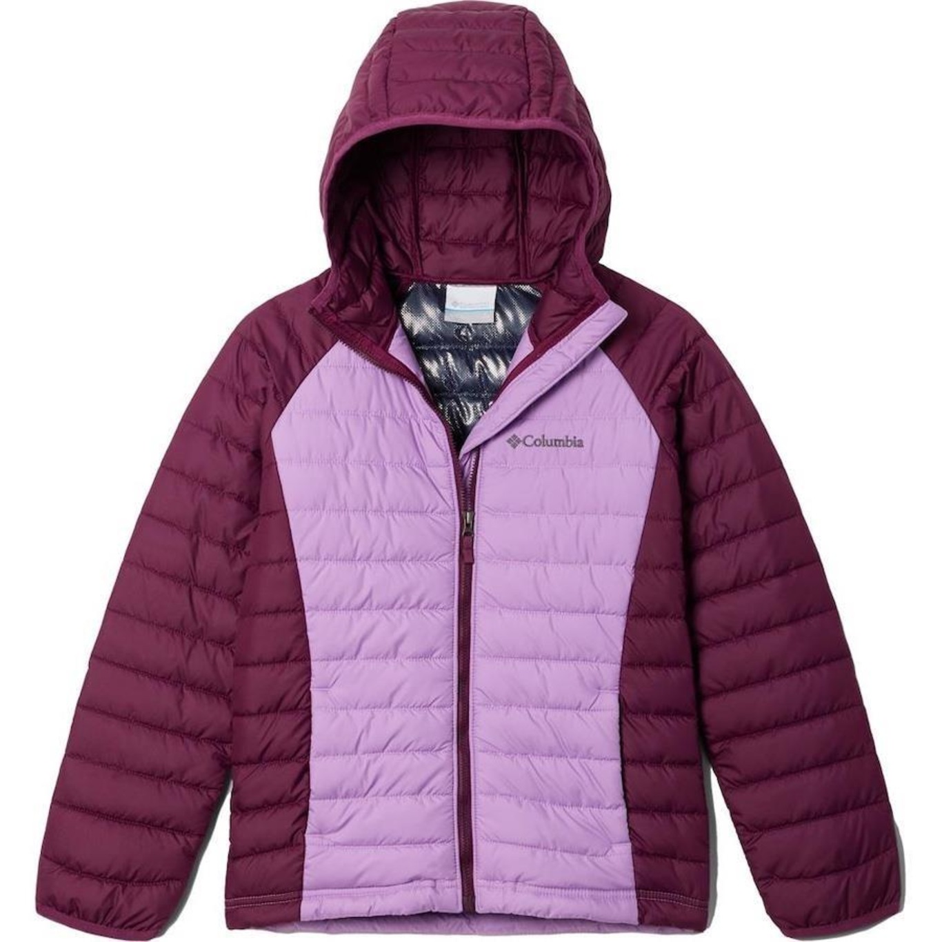 Jaqueta Columbia Powder Lite Hooded Infantil - Foto 1