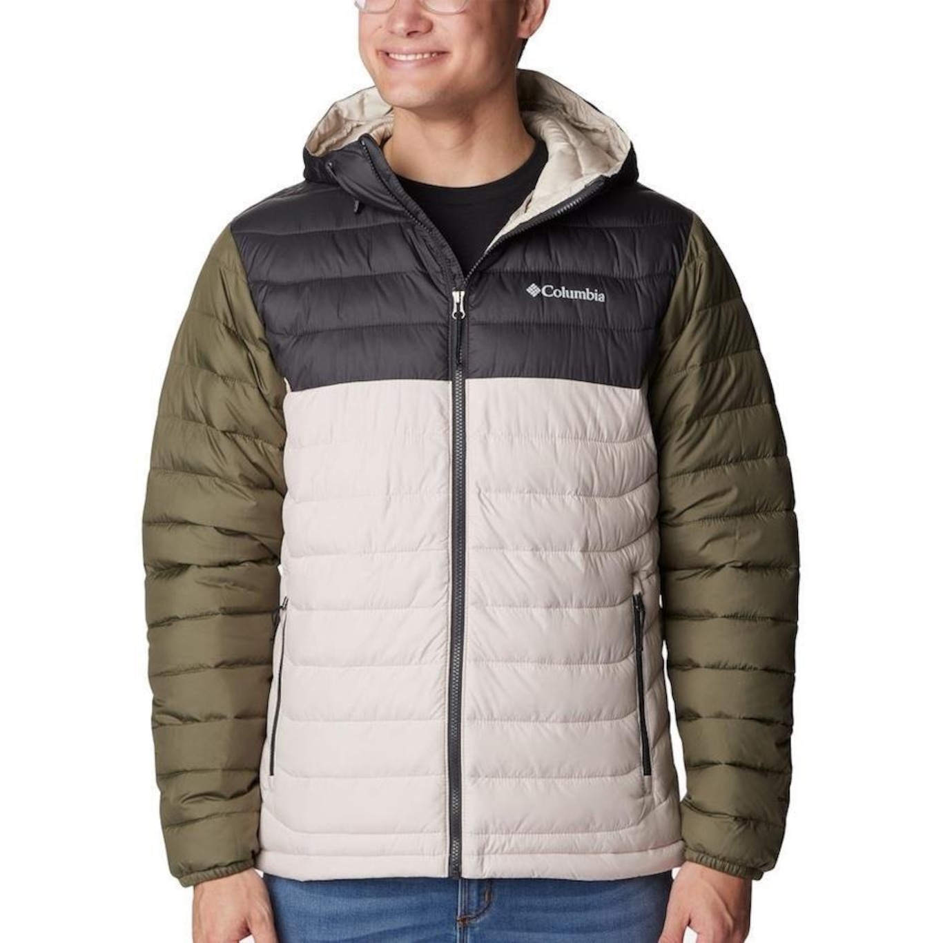 Jaqueta Columbia Powder Lite Hooded Masculino - Foto 1