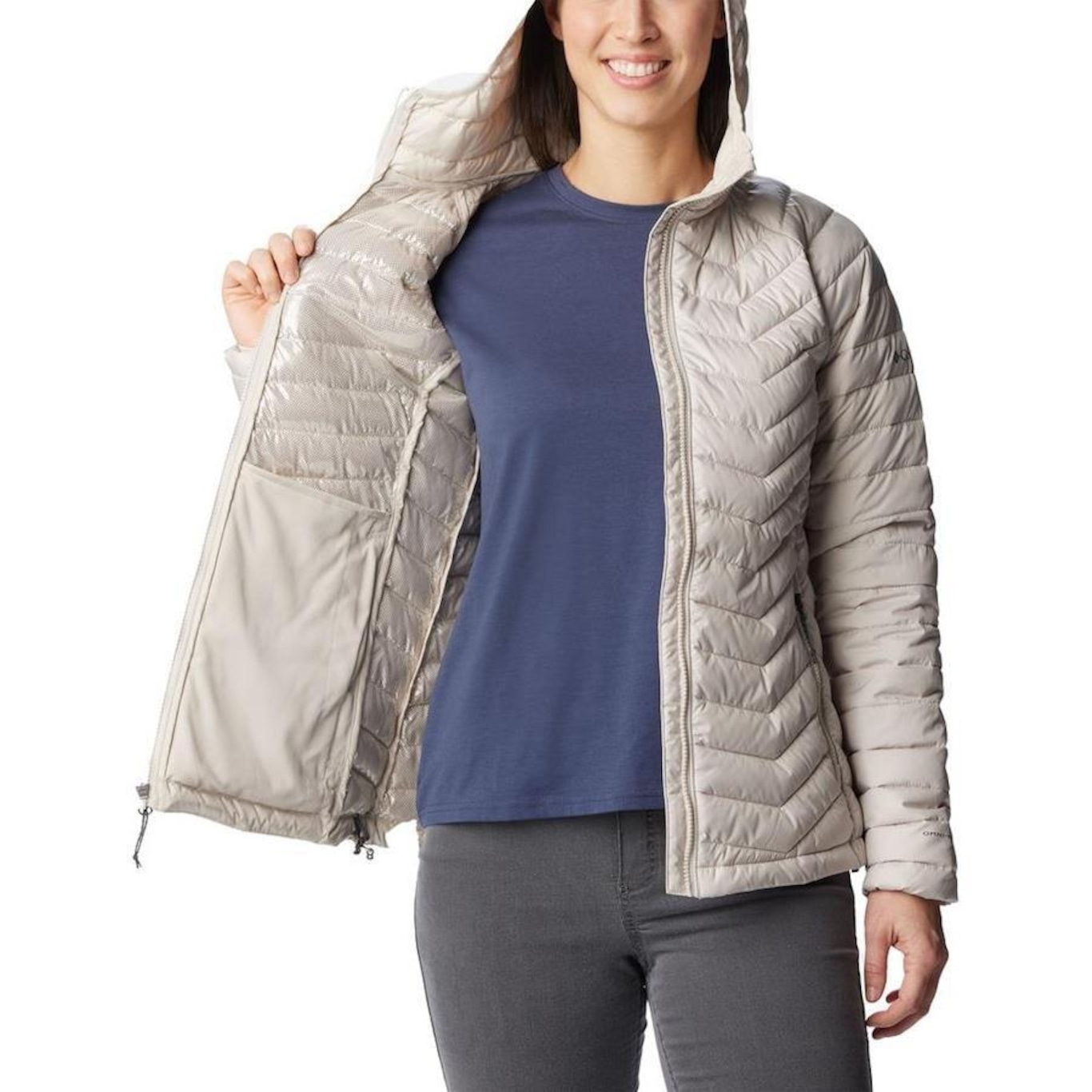 Jaqueta Columbia Powder Lite Hood Feminino - Foto 3