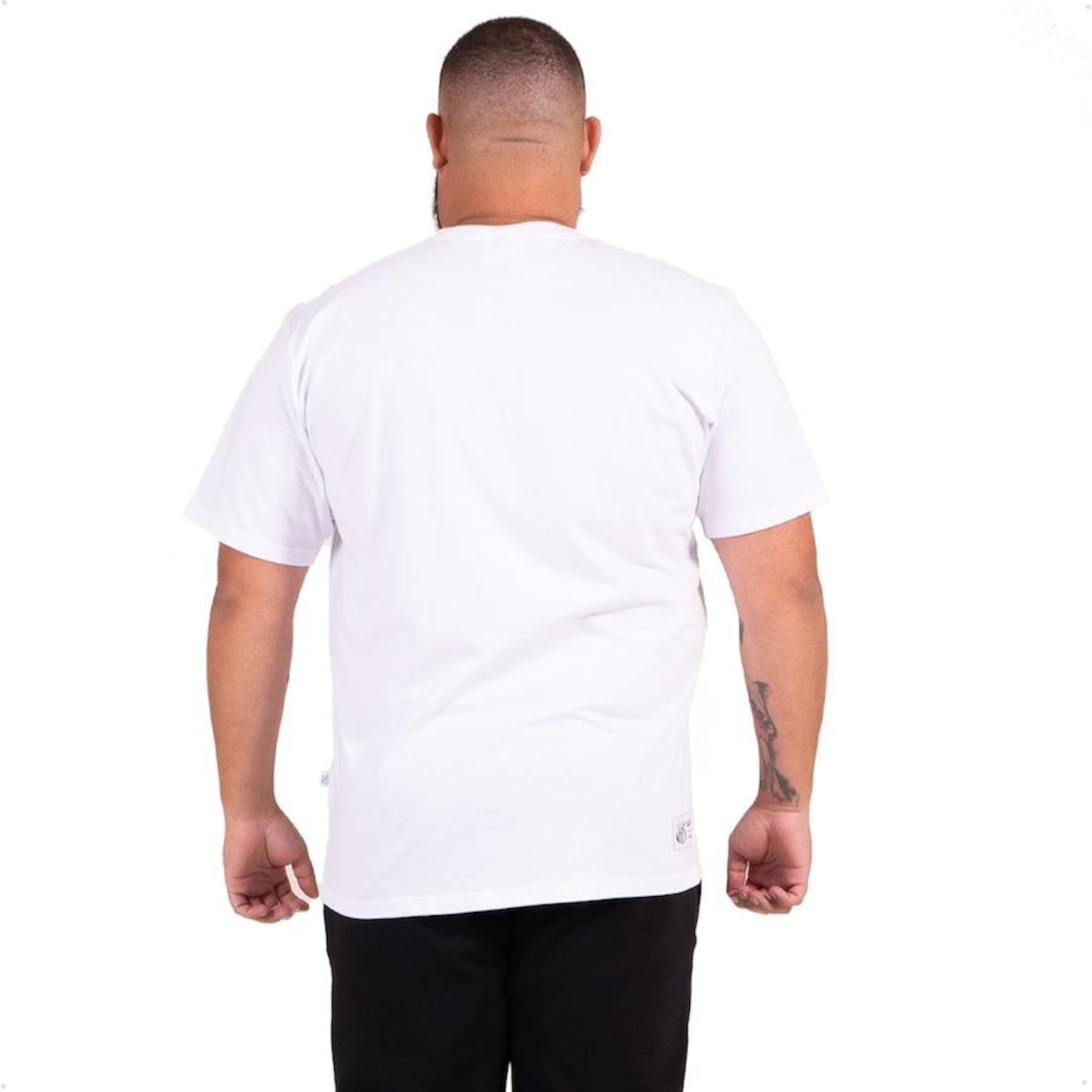 Camiseta Santos Oficial Classic Surf Center Plus Size - Masculina - Foto 3