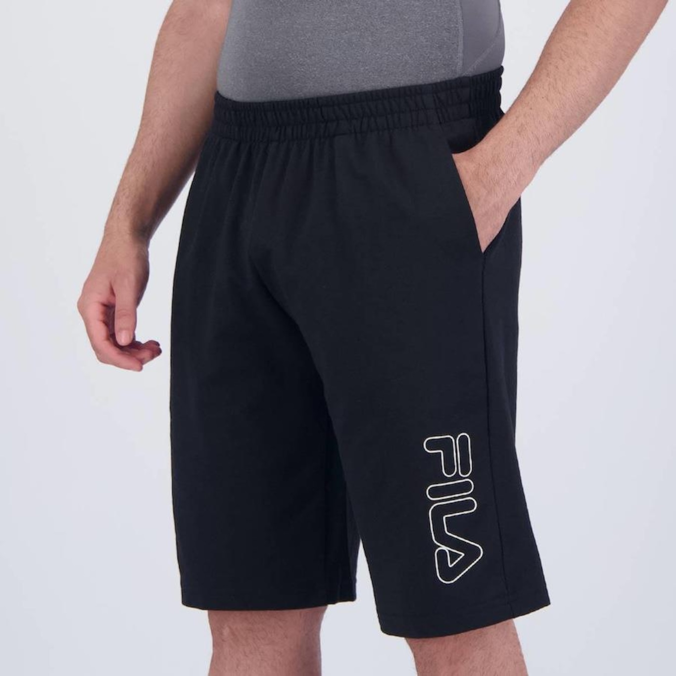 Bermuda Fila Practical Logo - Masculina - Foto 3