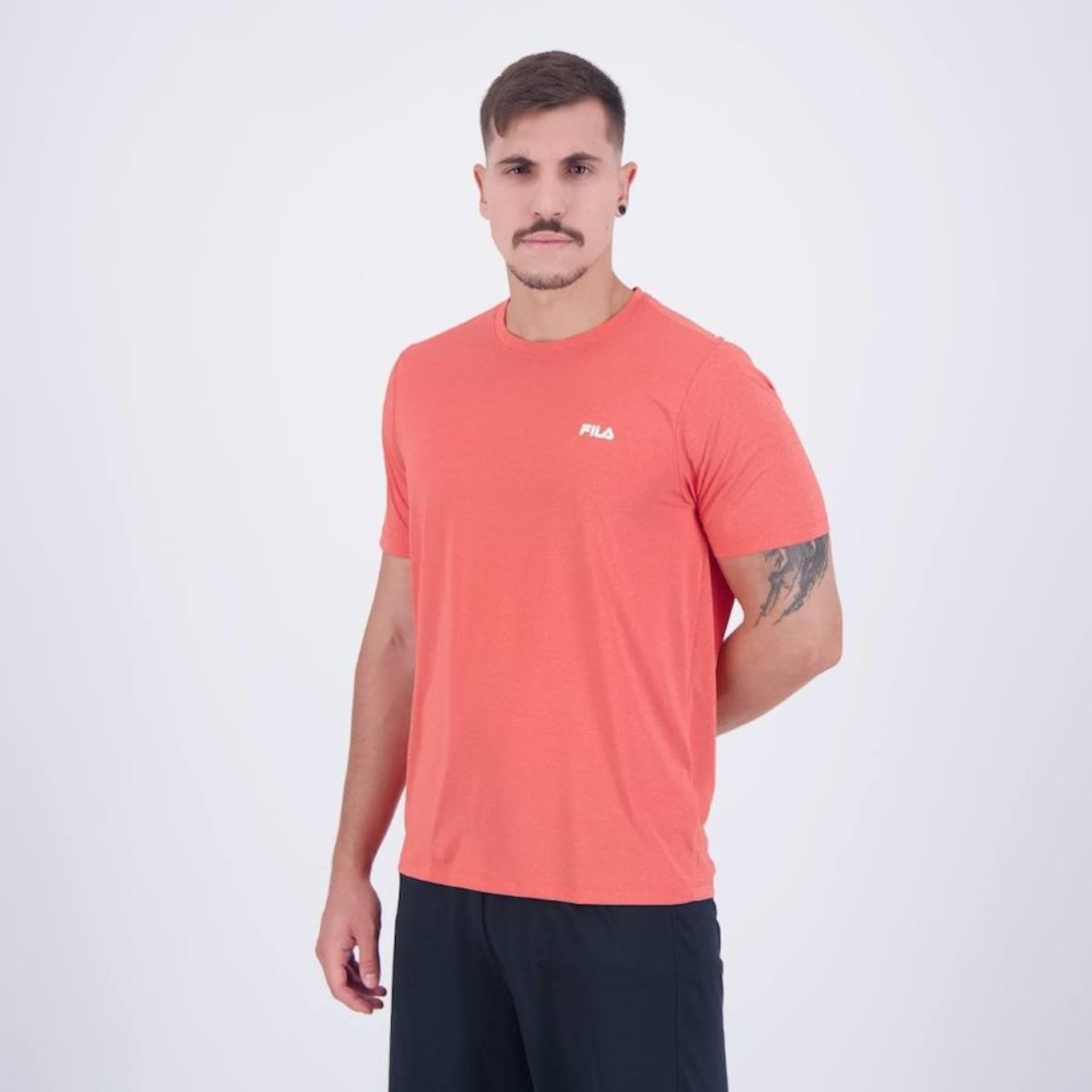 Camiseta Fila Sport Melange Lux - Masculina - Foto 3