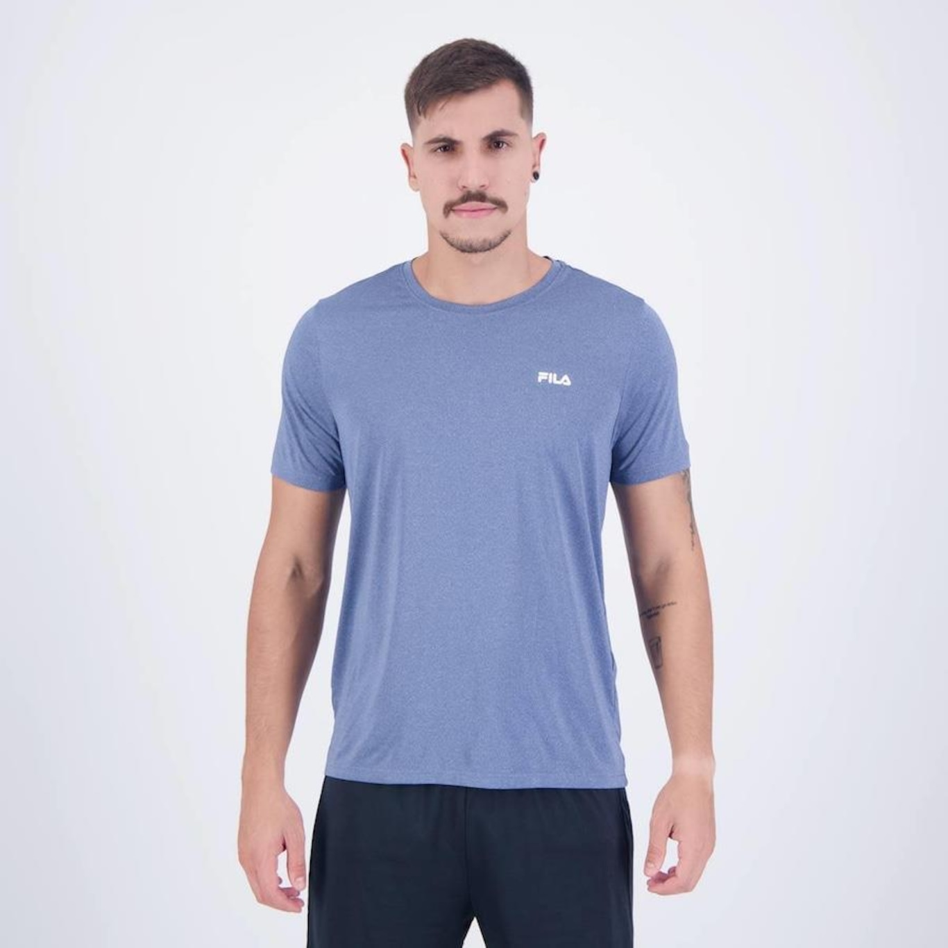 Camiseta Fila Sport Melange Lux - Masculina - Foto 1