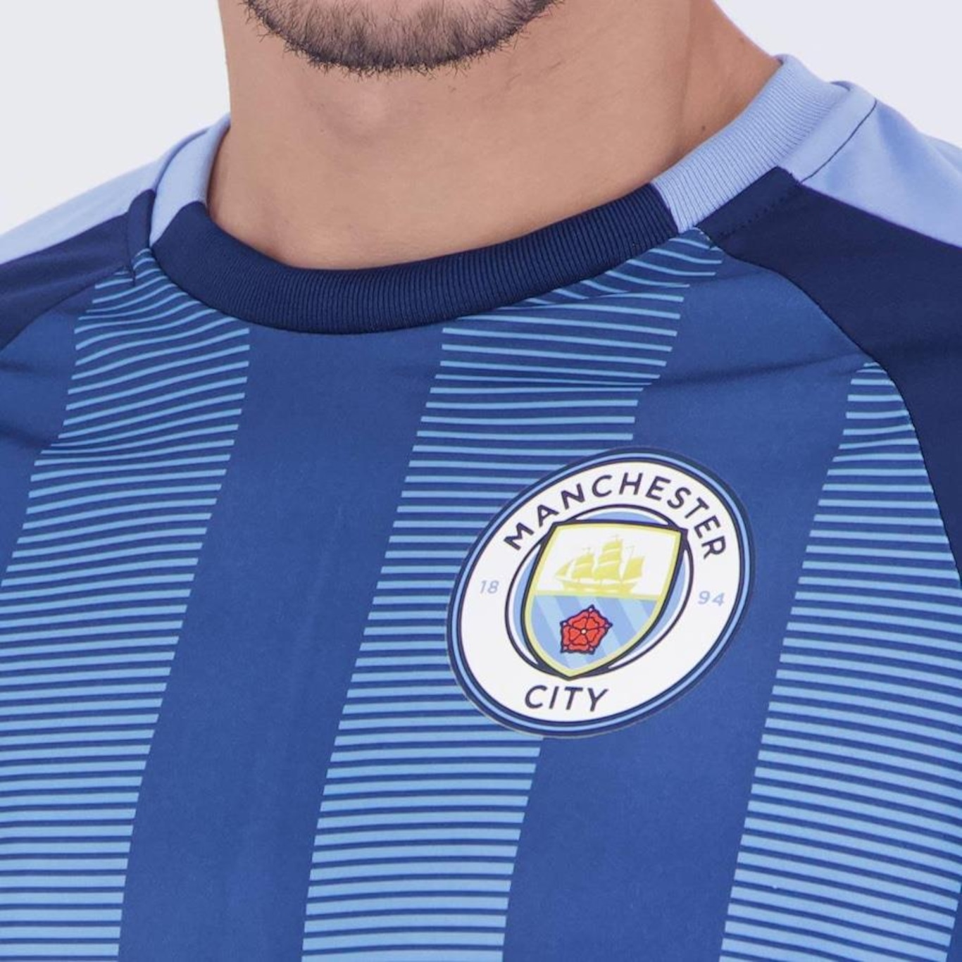 Camisa do Manchester City Stripes - Masculina - Foto 2