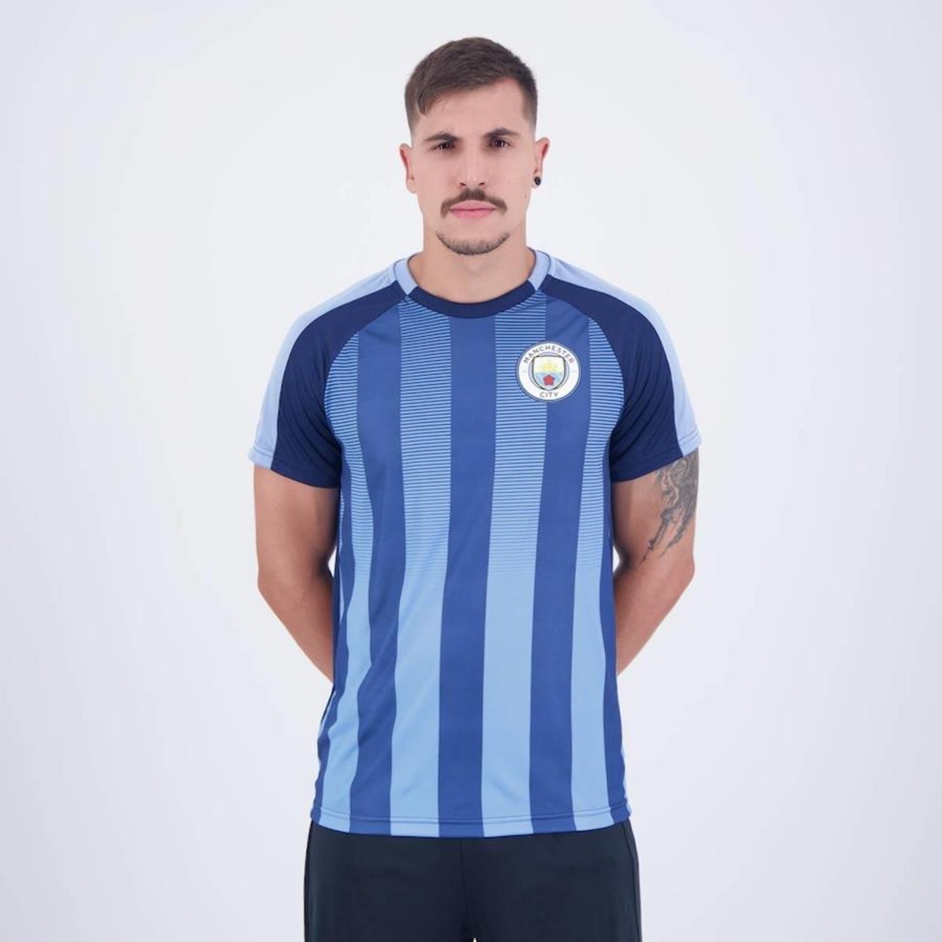 Camisa do Manchester City Stripes - Masculina - Foto 5