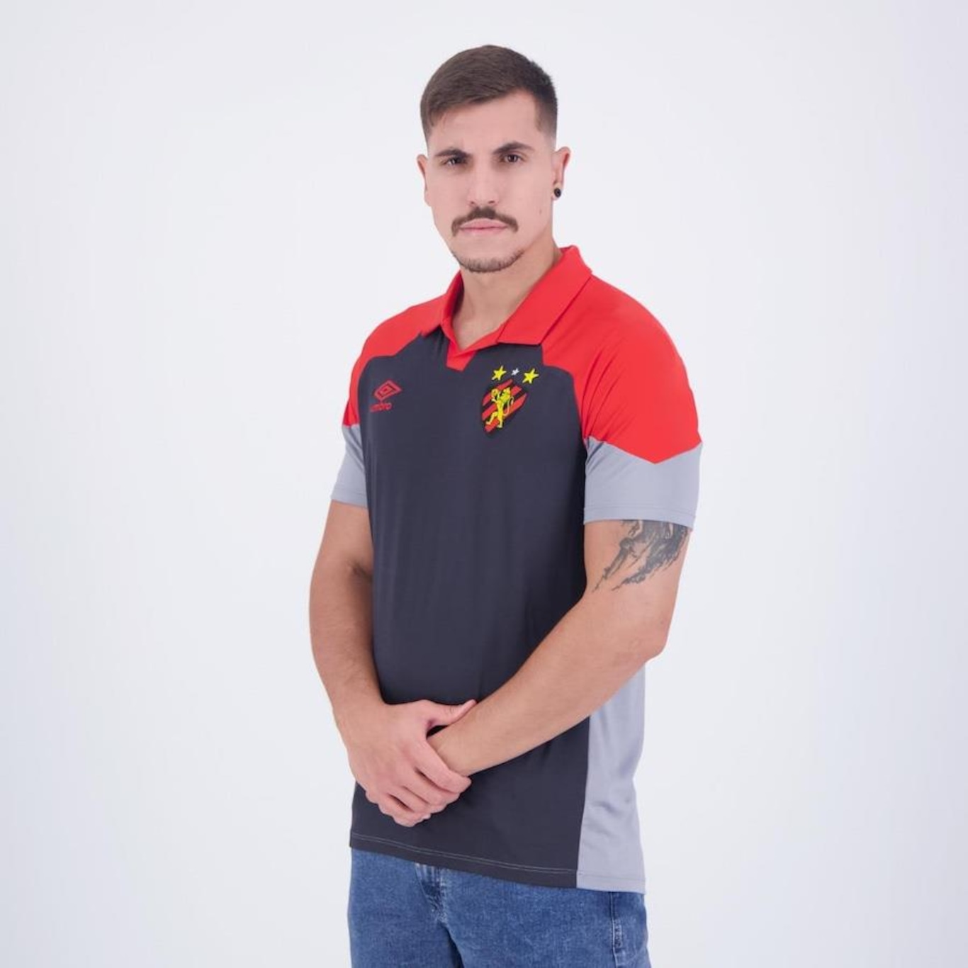 Camisa Polo do Sport Recife Viagem 2023 - Masculina - Foto 3