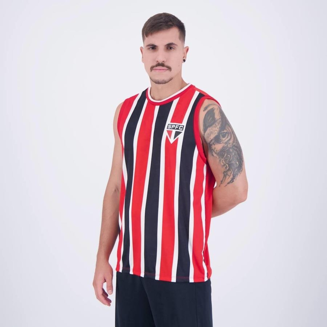 Camiseta Regata do São Paulo Flood Braziline - Masculina - Foto 1