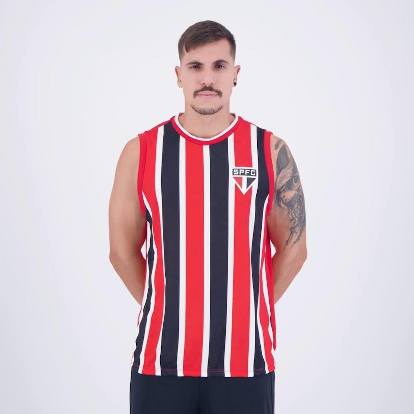 Camiseta Regata do São Paulo Flood Braziline - Masculina - Foto 2