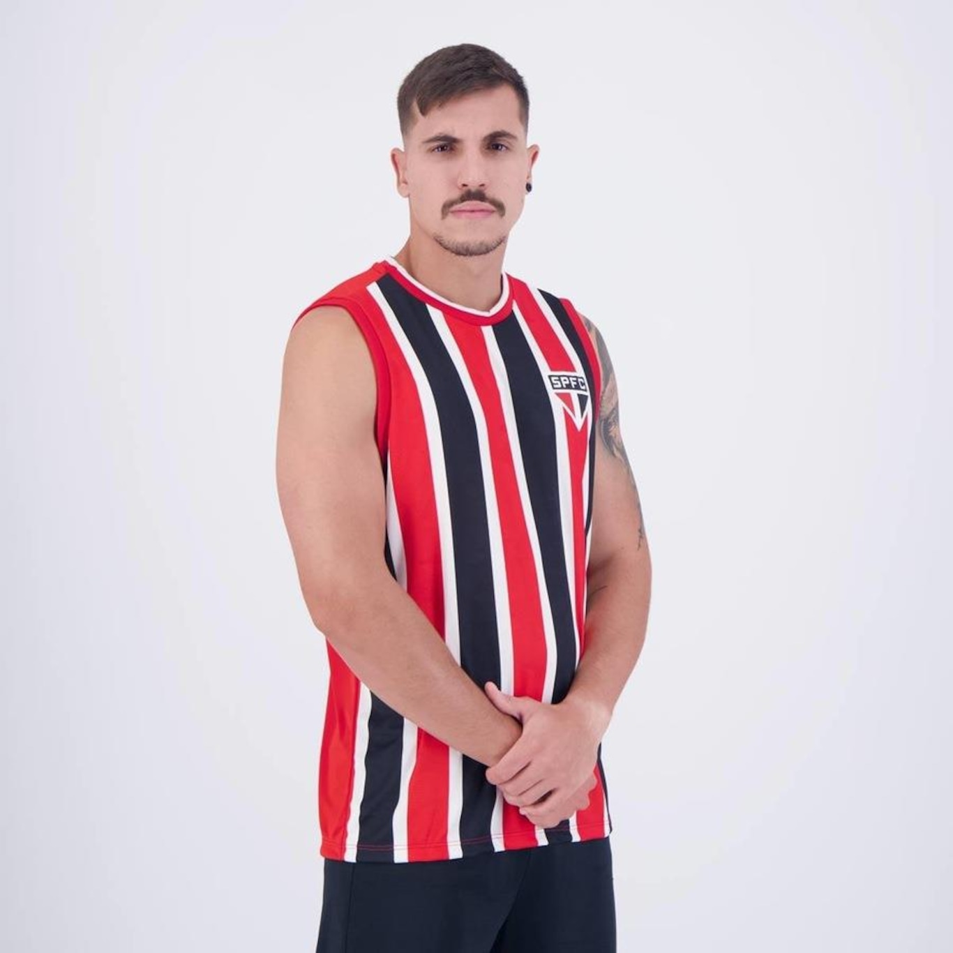 Camiseta Regata do São Paulo Flood Braziline - Masculina - Foto 3