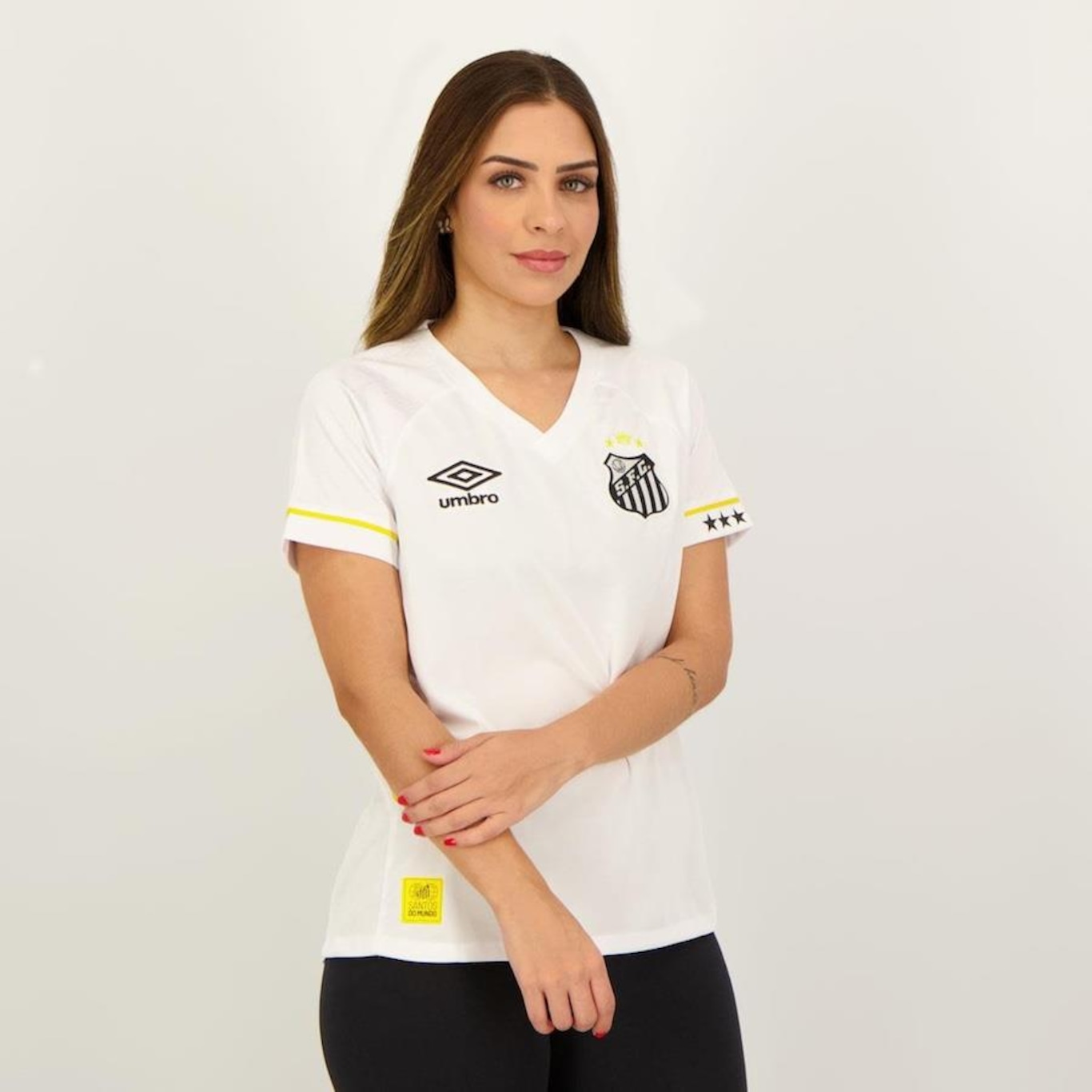 Camisa do Santos I 2023 Umbro - Feminina - Foto 2