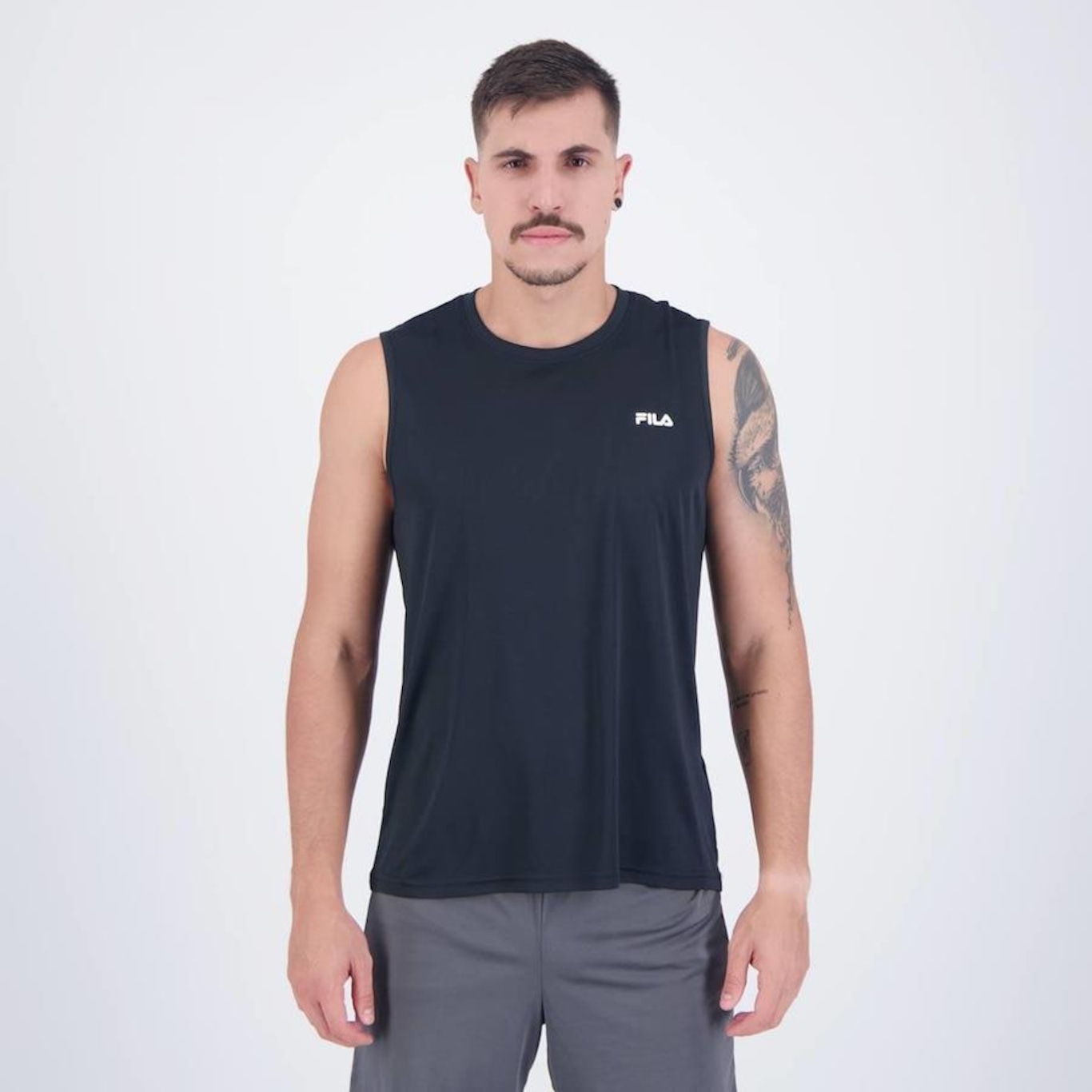 Camiseta Regata Fila Basic Logo Sports - Masculina - Foto 1