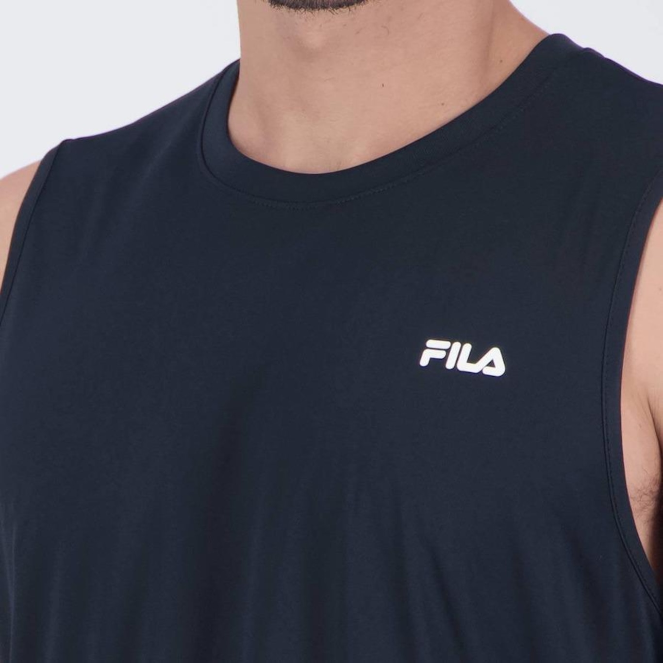 Camiseta Regata Fila Basic Logo Sports - Masculina - Foto 5