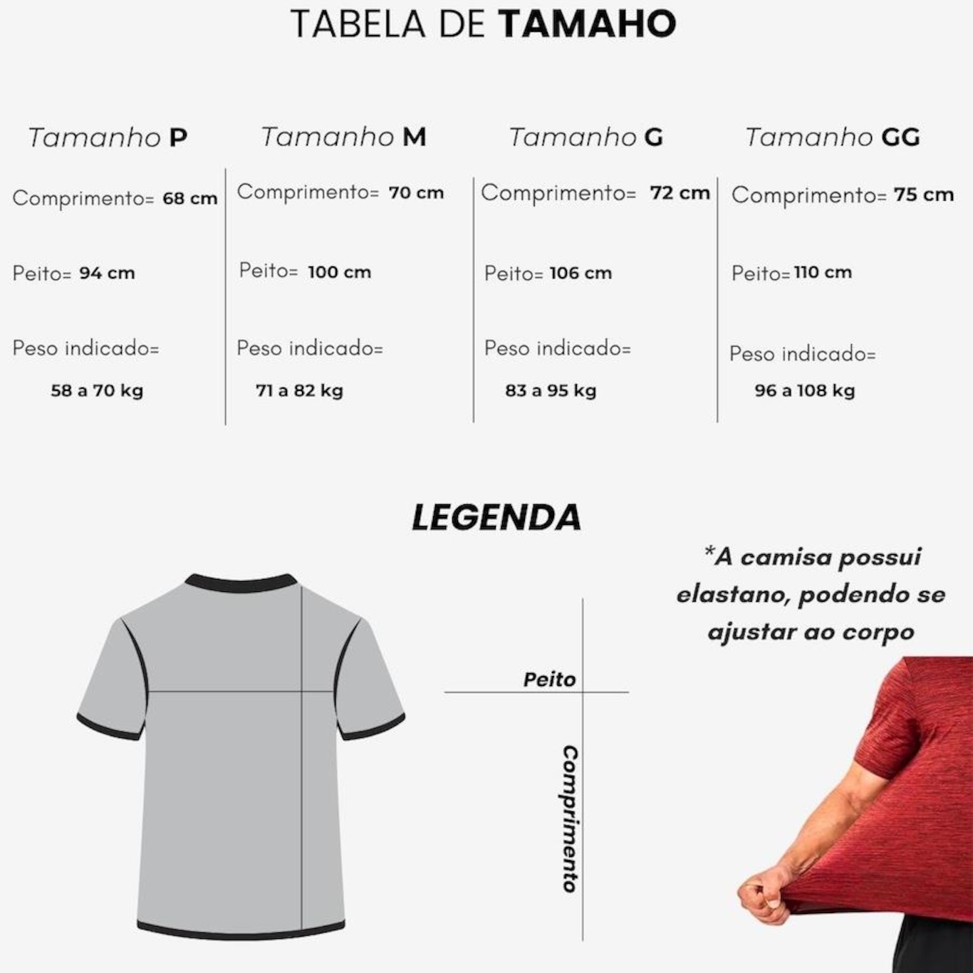 Kit 3 Camisetas Masculina de Treino Dagg Básica Academia Corrida Caminhada Confortável Respirável - Foto 4