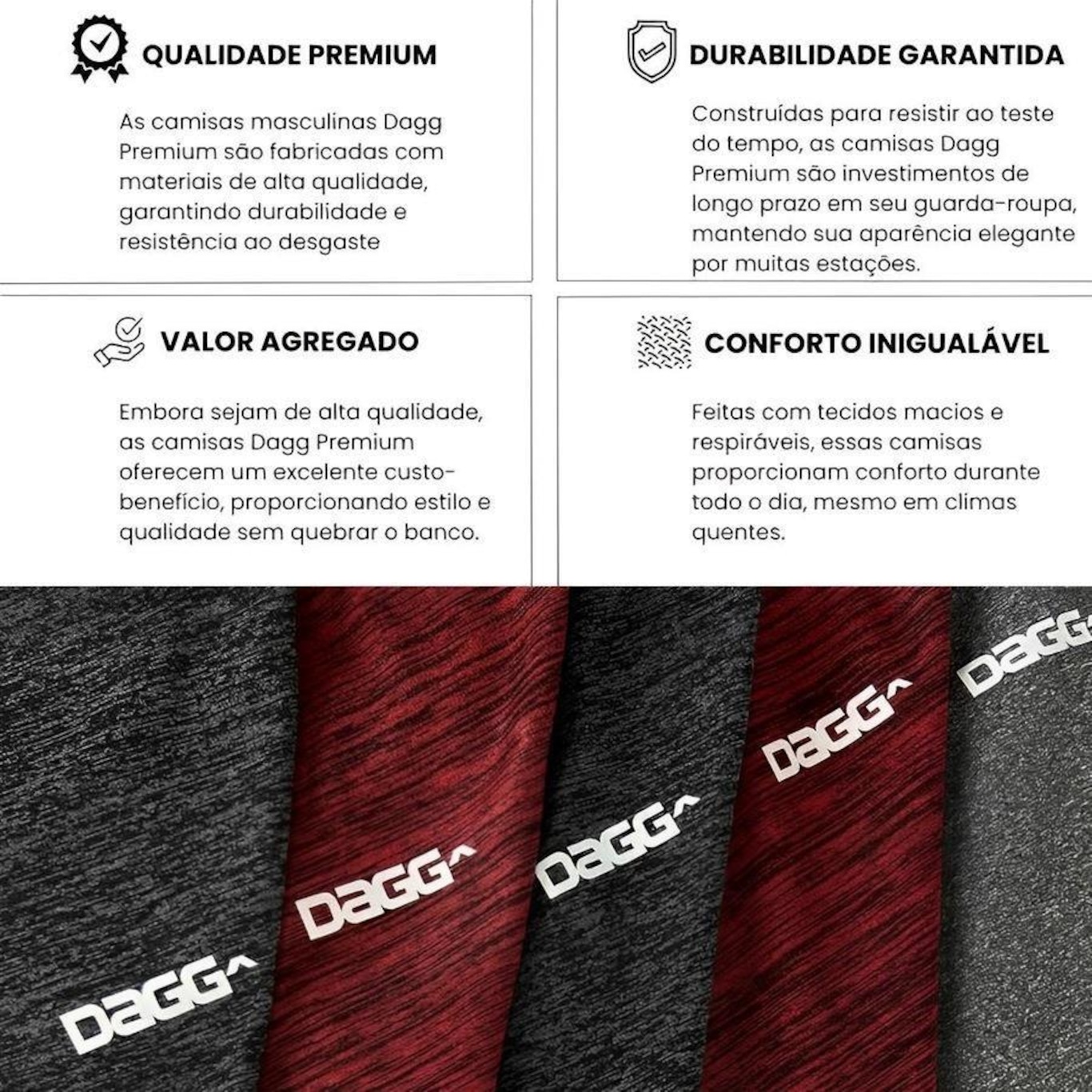 Kit 3 Camisetas Masculina de Treino Dagg Básica Academia Corrida Caminhada Confortável Respirável - Foto 3