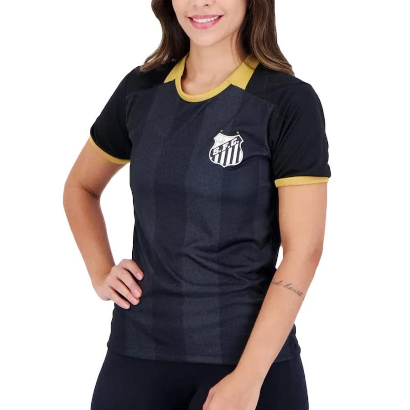 Camiseta do Santos Braziline Free - Feminina - Foto 2