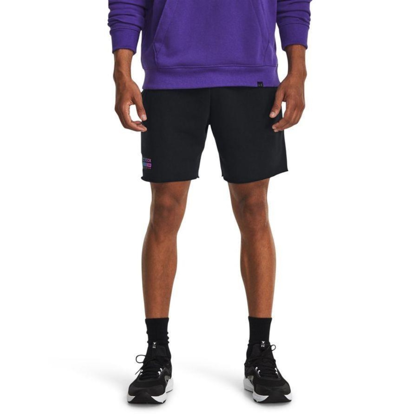 Bermuda de Treino Under Armour Project Rock Heavyweight Terry - Masculina - Foto 1