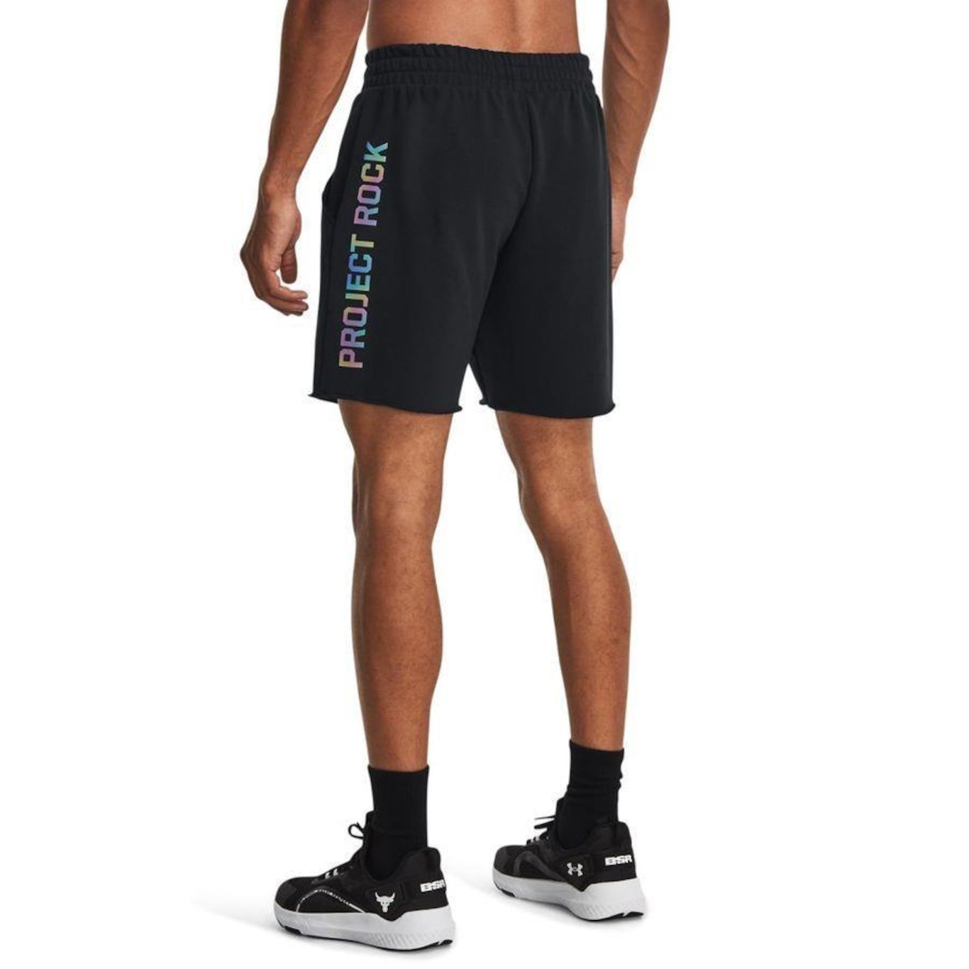 Bermuda de Treino Under Armour Project Rock Heavyweight Terry - Masculina - Foto 2