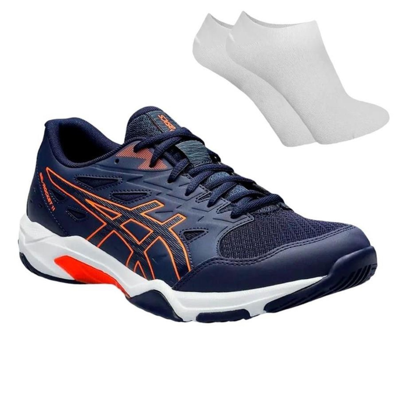 Kit Tênis Asics Gel-Rocket 11 + Meia - Masculino - Foto 1